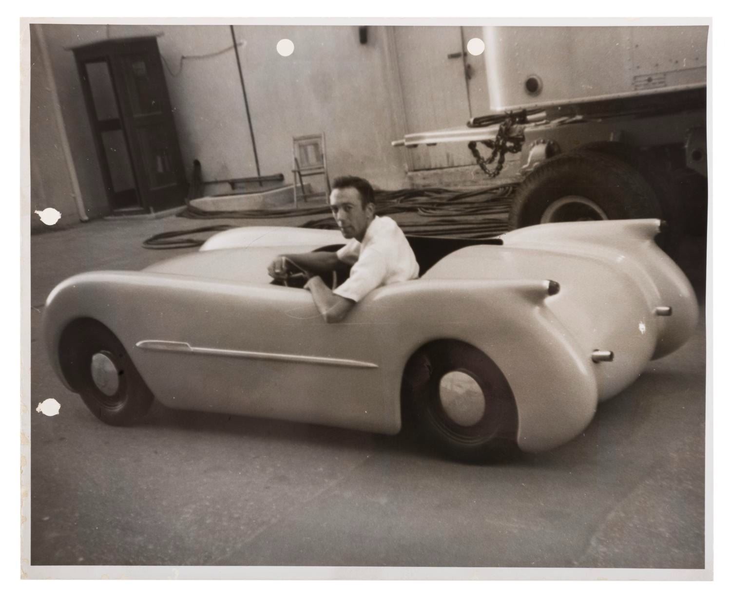An Early Autopia Prototype Vehicle Photo.
