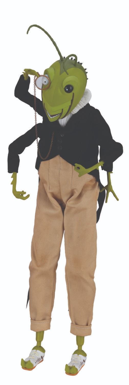 A "James and the Giant Peach" Grasshopper Figure.