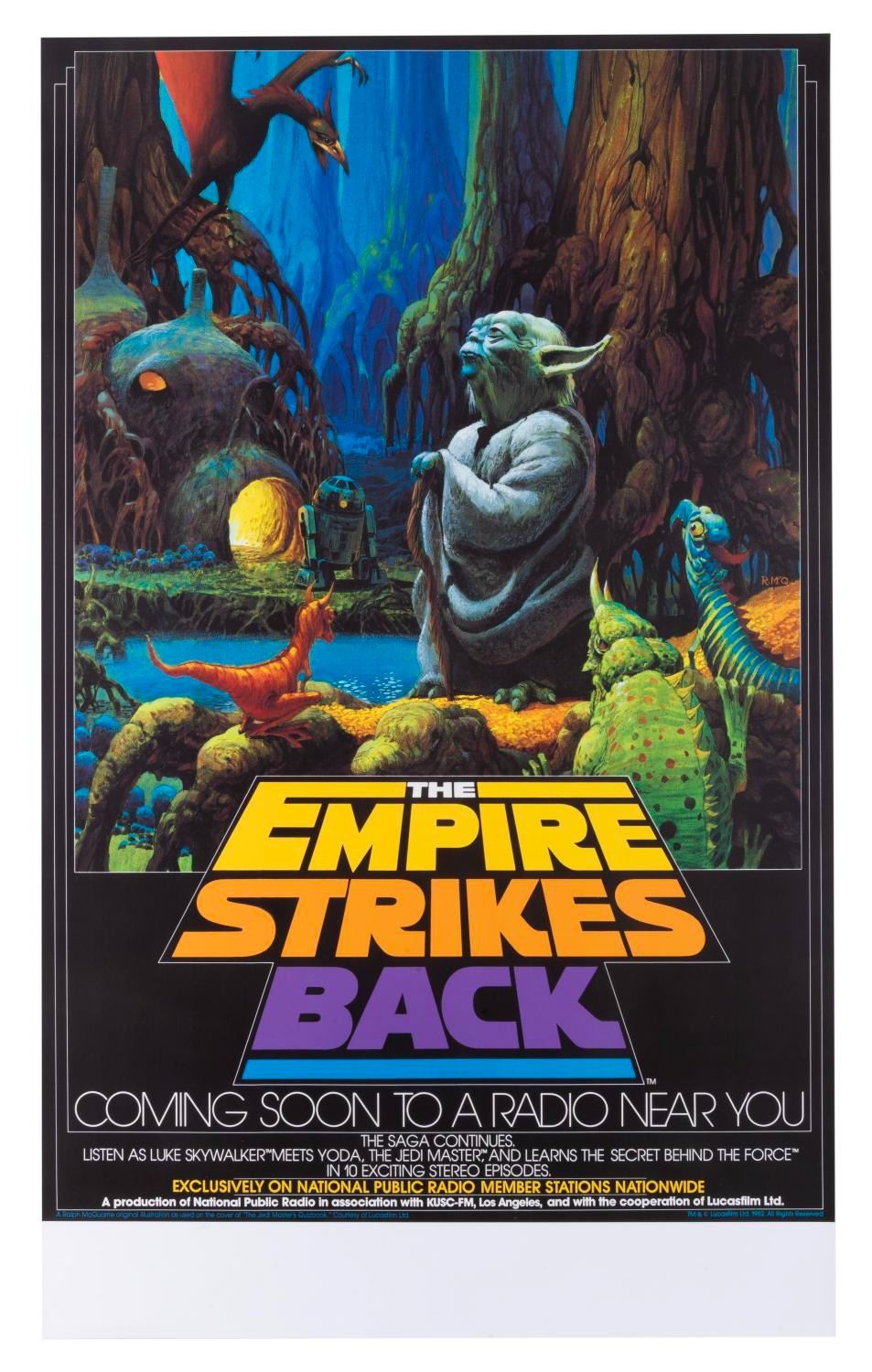 A Star Wars "The Empire Strikes Back" Radio Drama Poster.