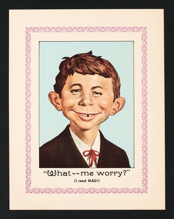 Alfred E. Neuman Mad Magazine Promotional Flyer.