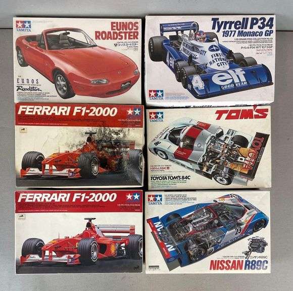 Group of Tamiya Racing Car Model Kits