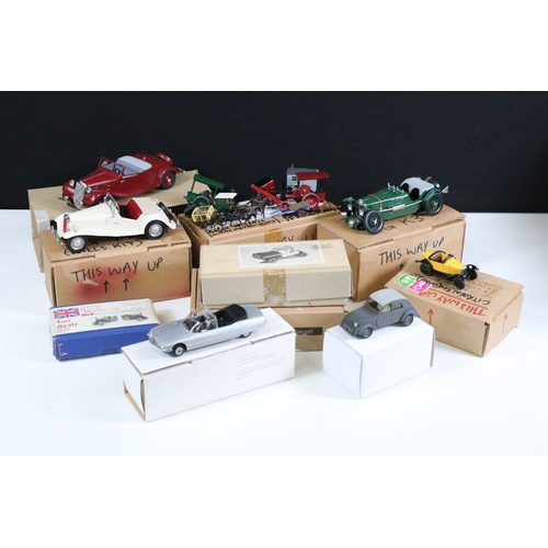 Collection of kit built and unbuilt diecast model kits to in...