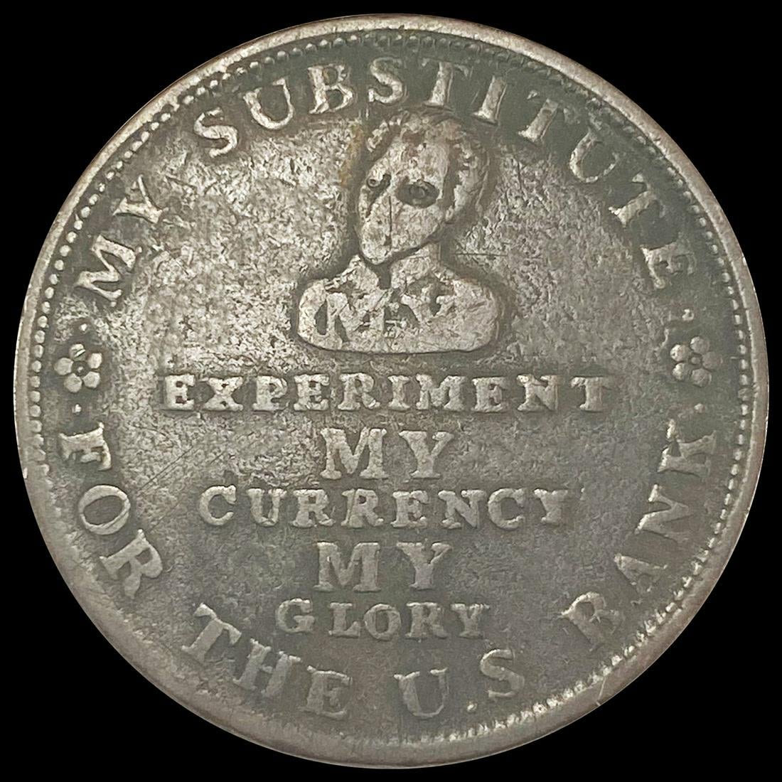 1834 Hard Times Token NICELY CIRCULATED