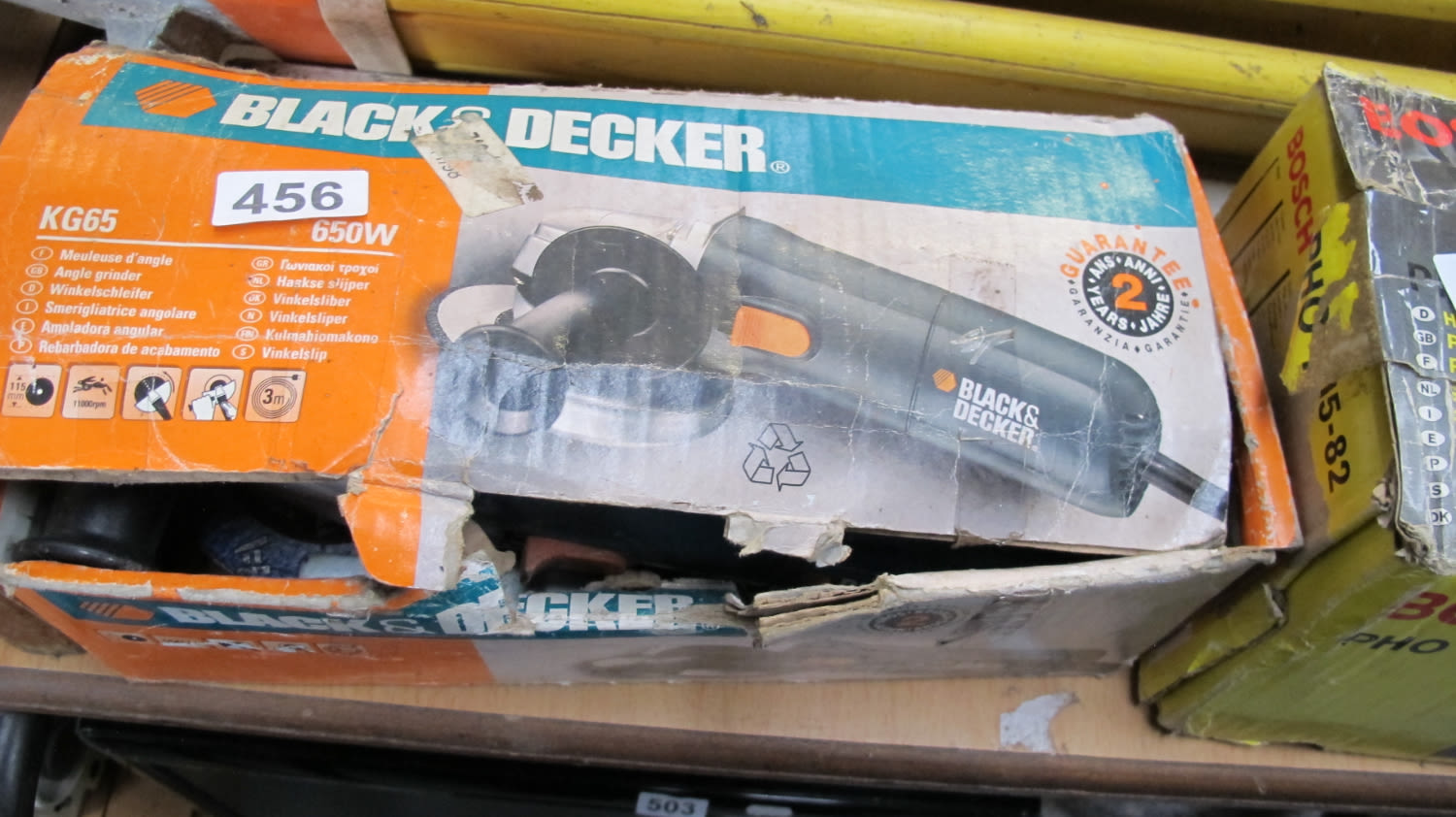 Black and Decker angle grinder