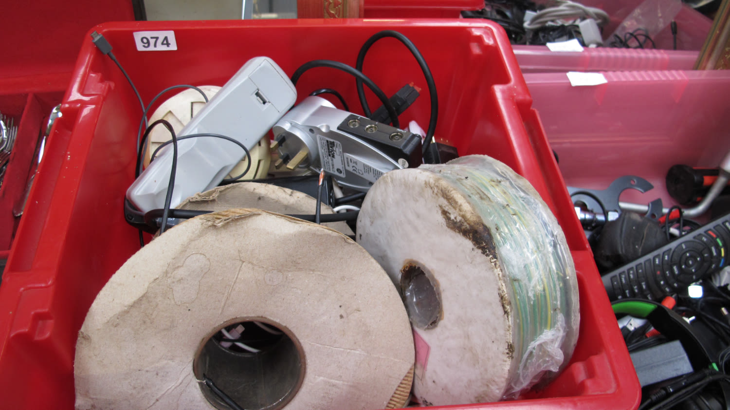 box of electrical miscellaneous&nbsp;