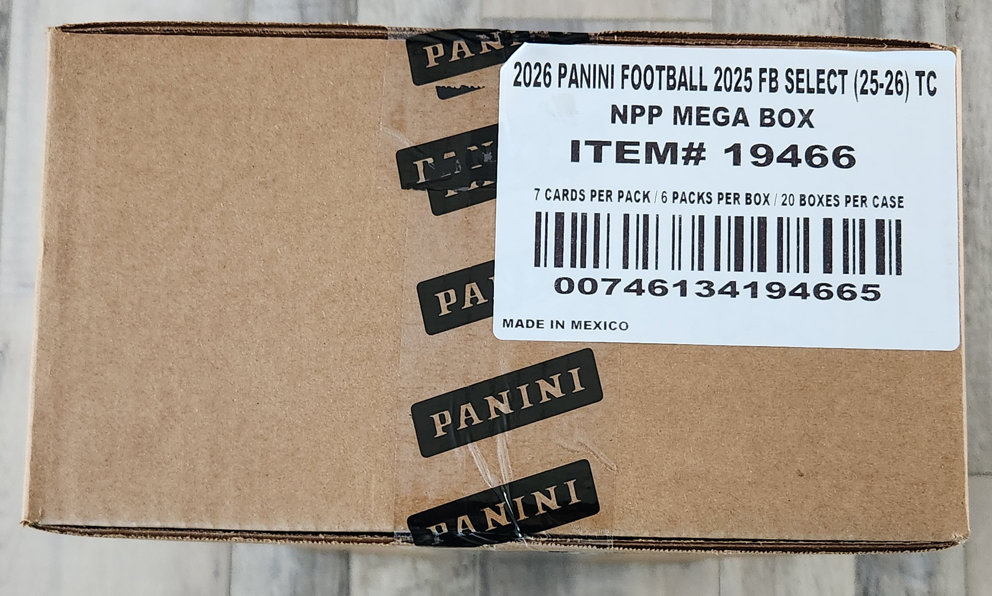 2025 Select Football Mega Box Case Factory Sealed - (20) Mega Boxes Per Case