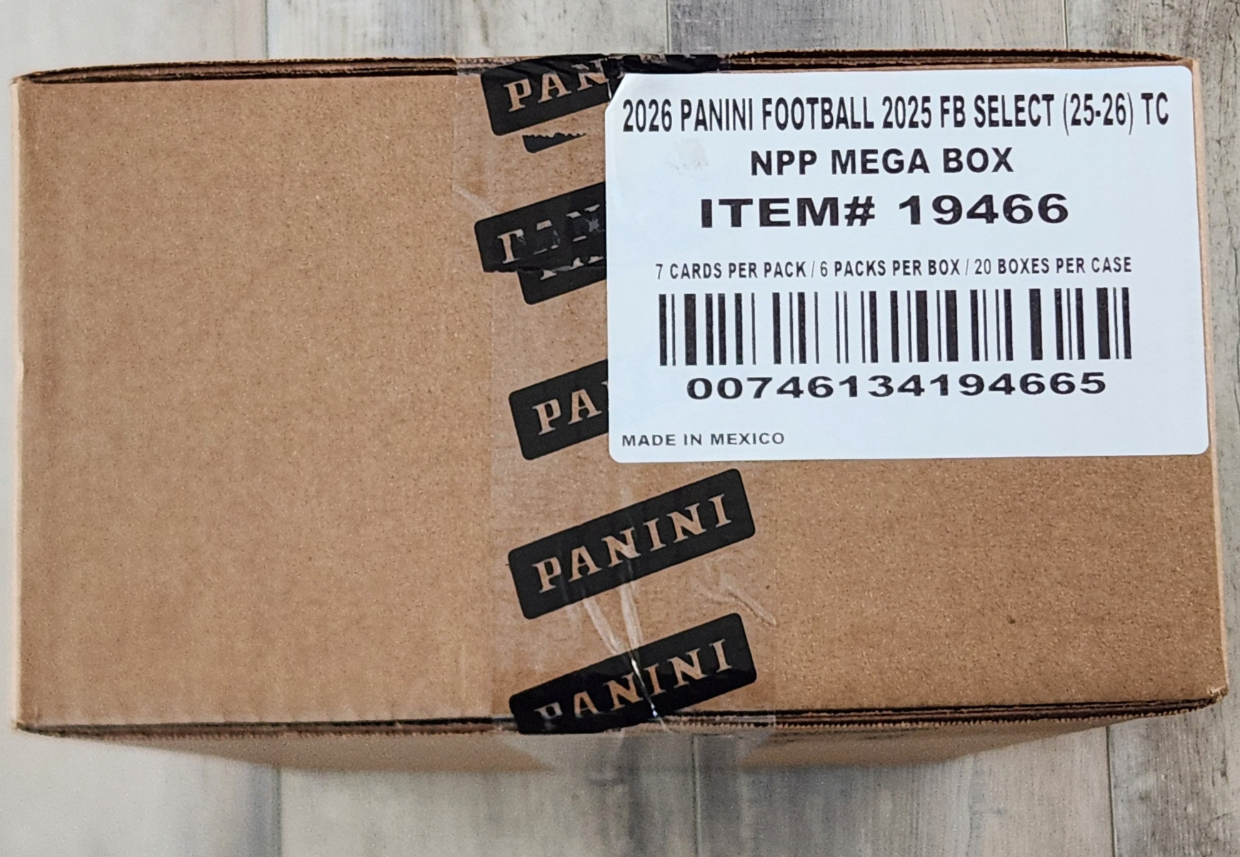 2025 Select Football Mega Box Case Factory Sealed - (20) Mega Boxes Per Case