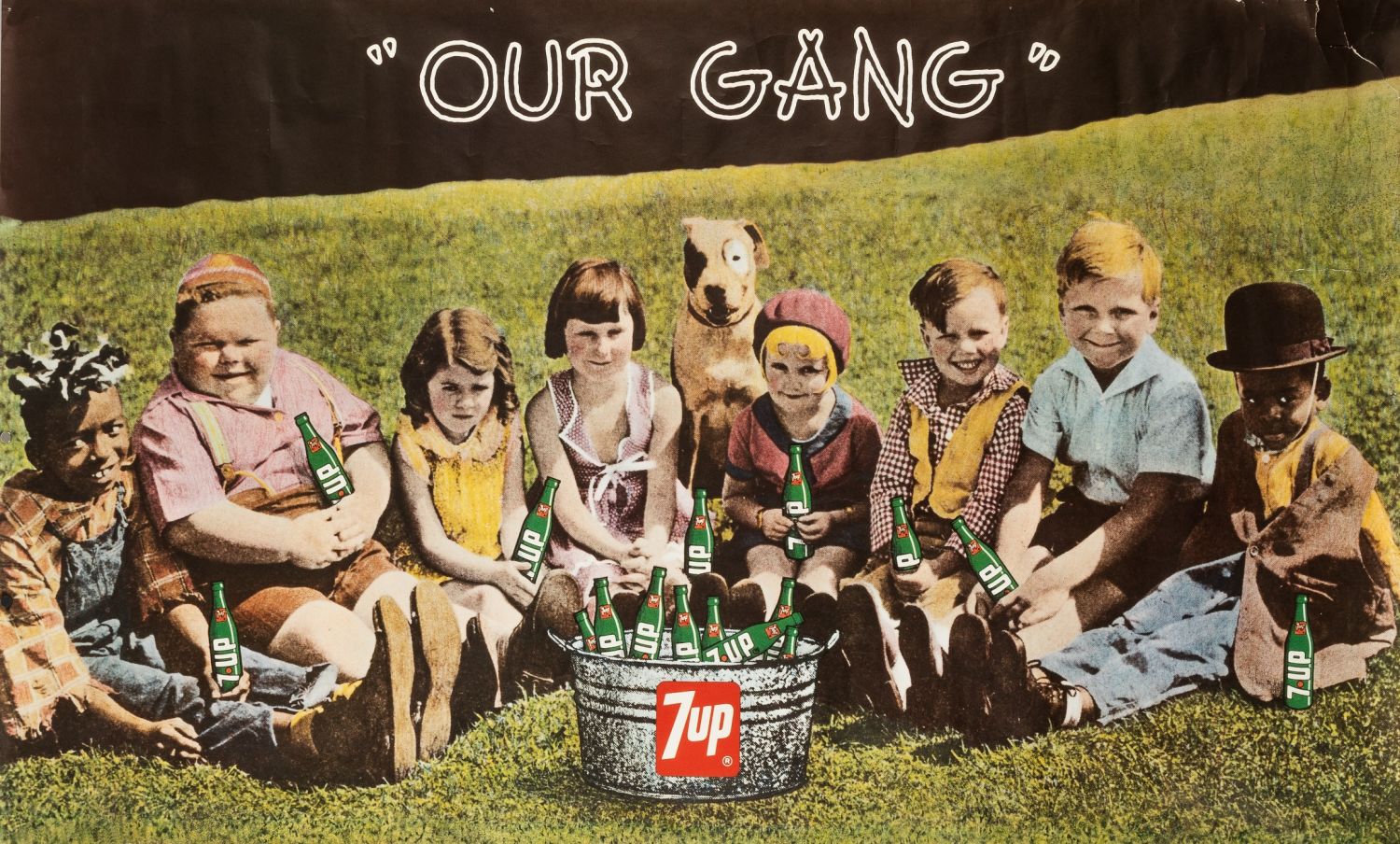 LARGE 7UP OUR GANG POSTER
