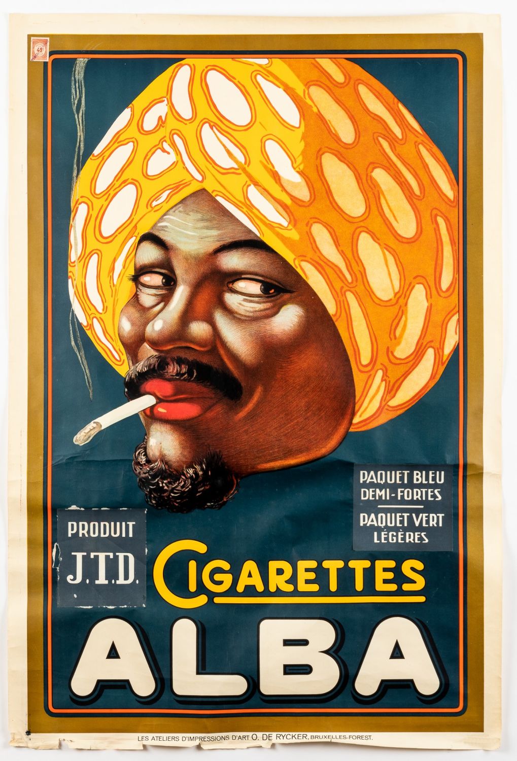 FRENCH ALBA CIGARETTES POSTER