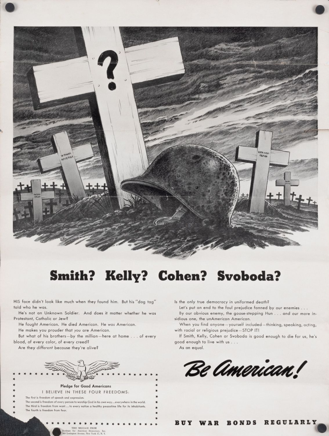 3 WWII BUY WAR BONDS REGULARLY POSTERS