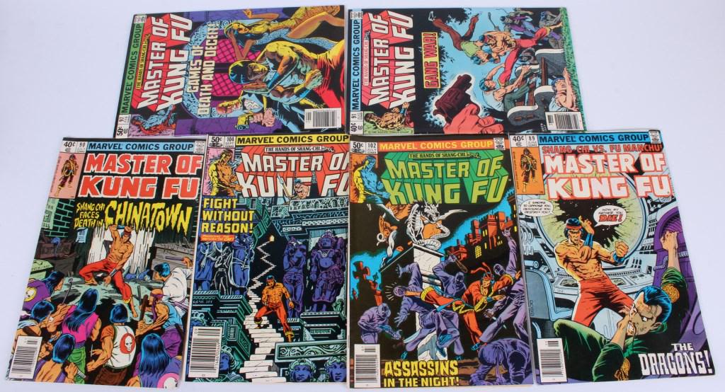 MASTER OF KUNG FU COMIC BOOKS - LOT OF 6