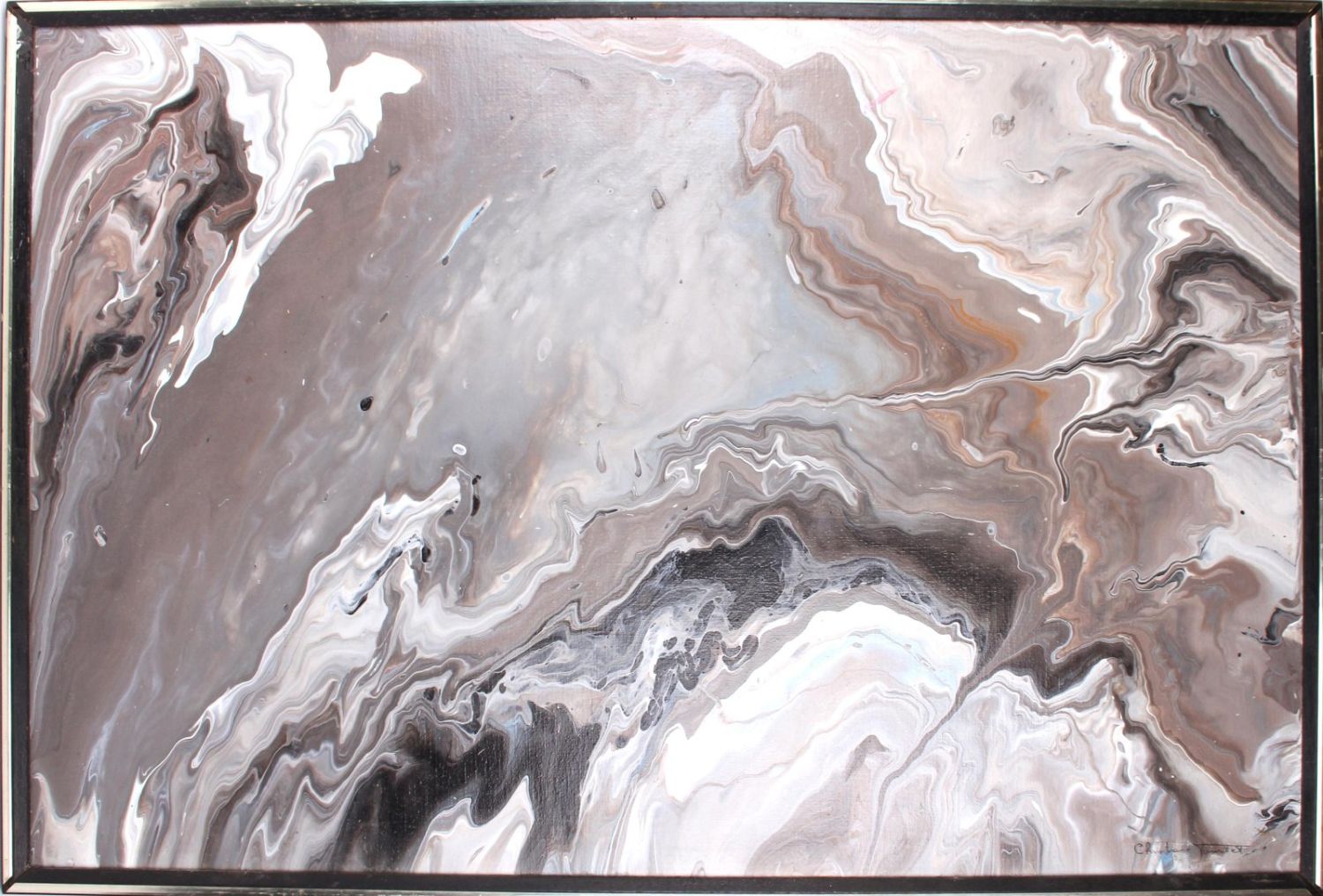 CHRISTIANE TOURTET ABSTRACT ACRYLIC PAINTING