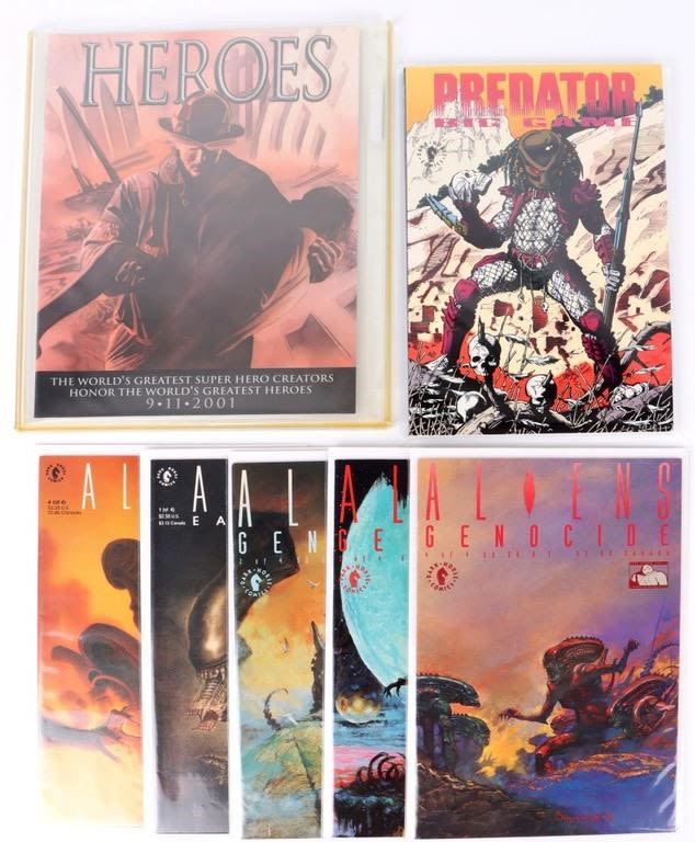 COLLECTOR COMICS - ALIENS, HEROES, & PREDATOR