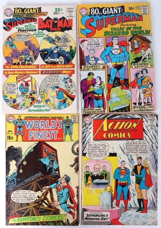 DETECTIVE COMICS ASSORTED COMIC BOOK LOT OF 4