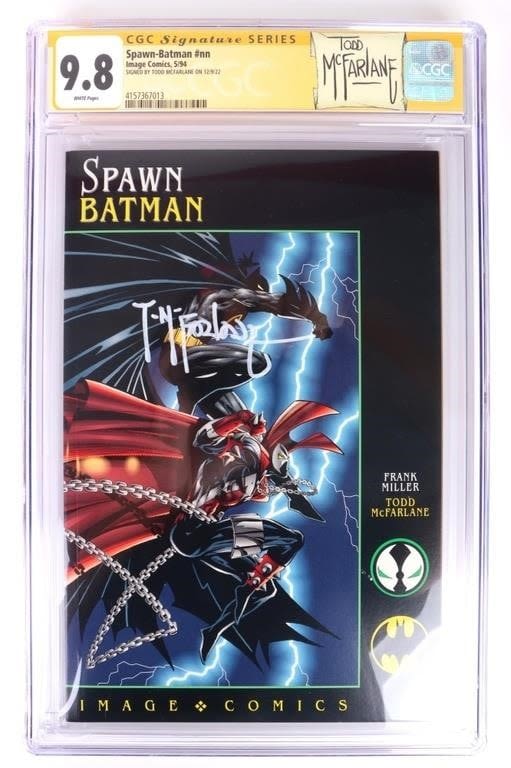 SPAWN-BATMAN CGC 9.8 NM - TODD MCFARLANE SIGNED