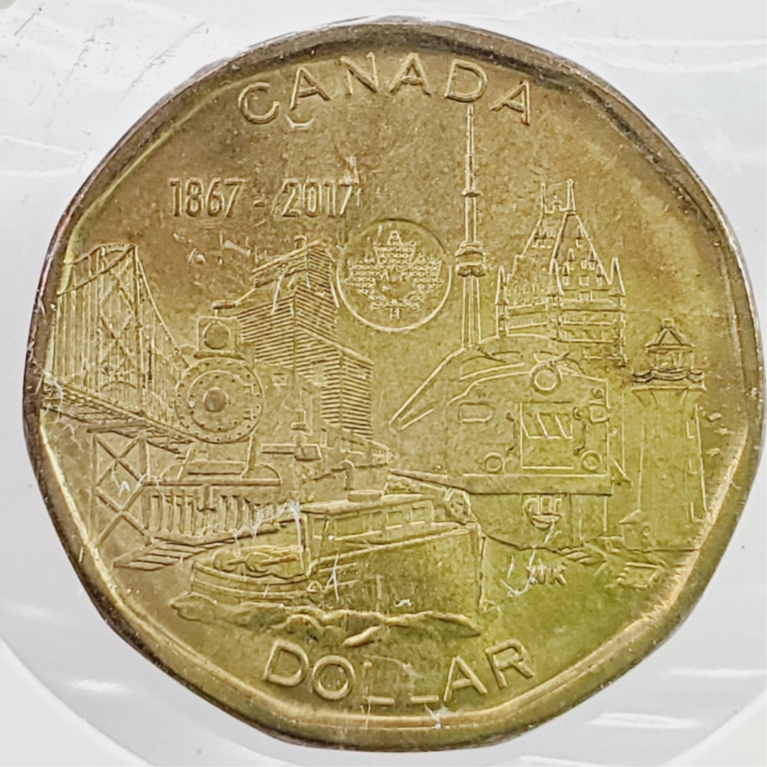 2017 Canadian Dollar Coin Loonie Canada's 150th