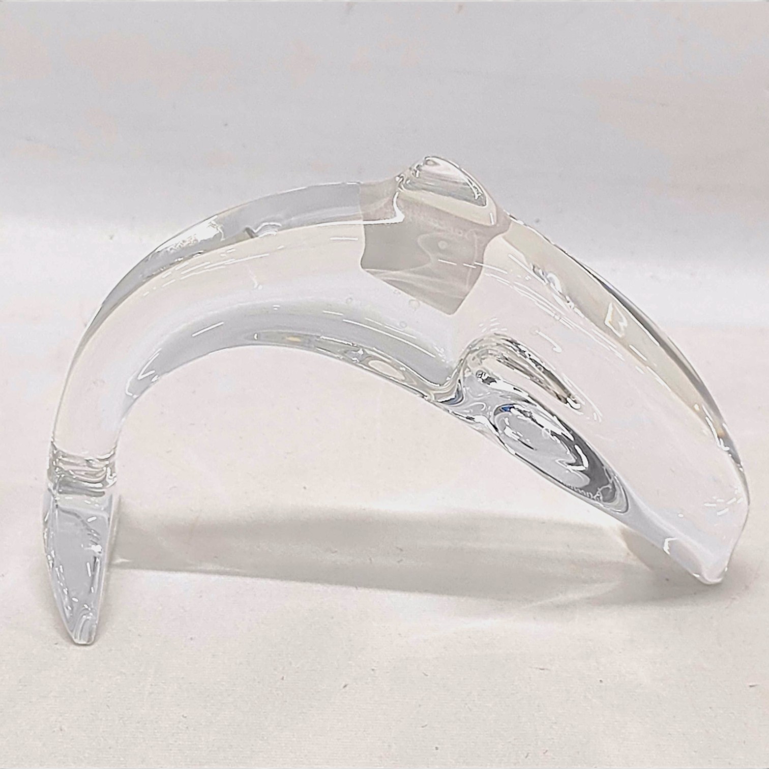Baccarat Crystal Diving Dolphin Figurine