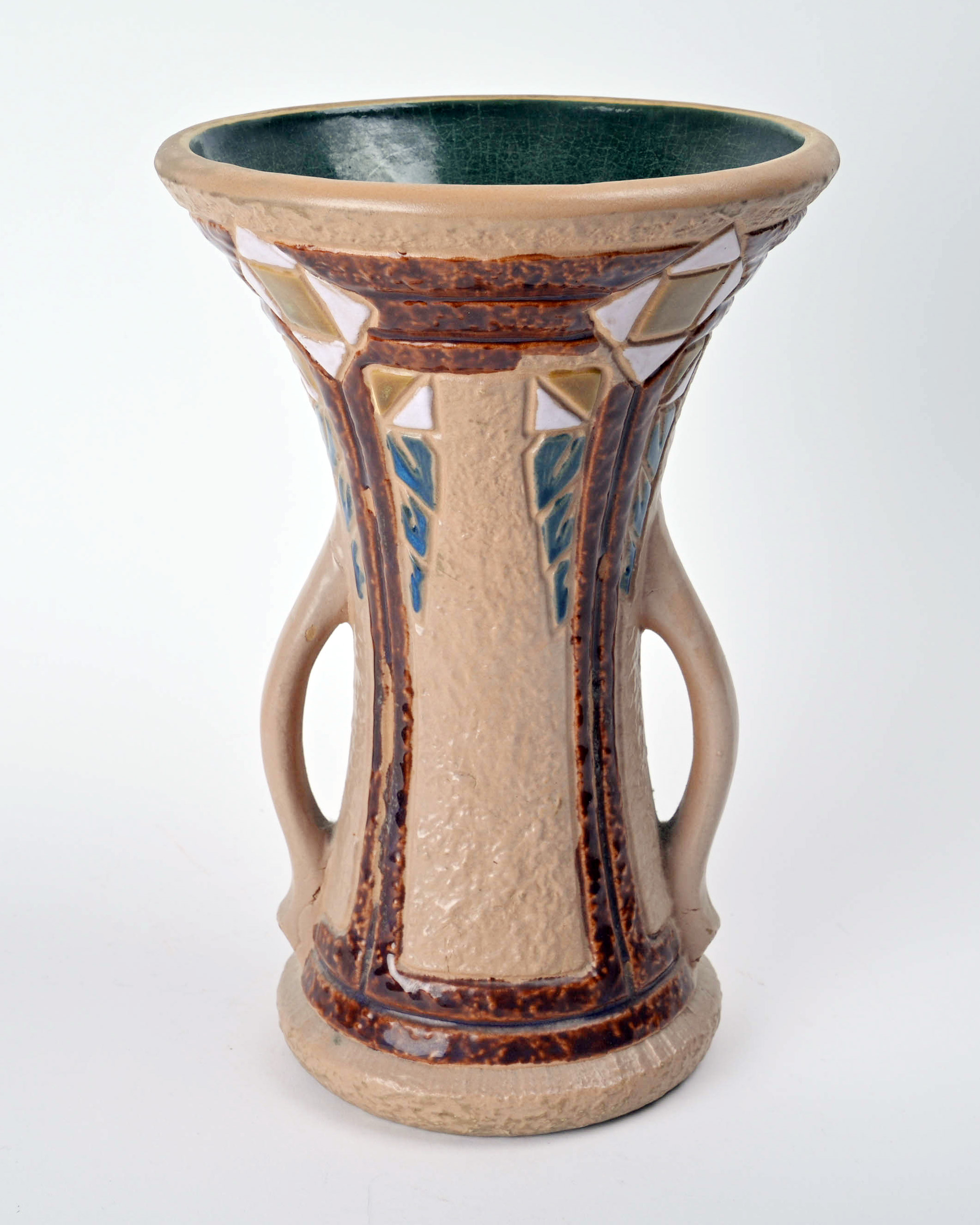 Roseville Pottery Tan Mostique Vase