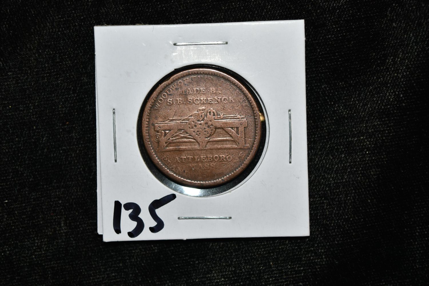 1834 Hard Times Token, Massachusetts