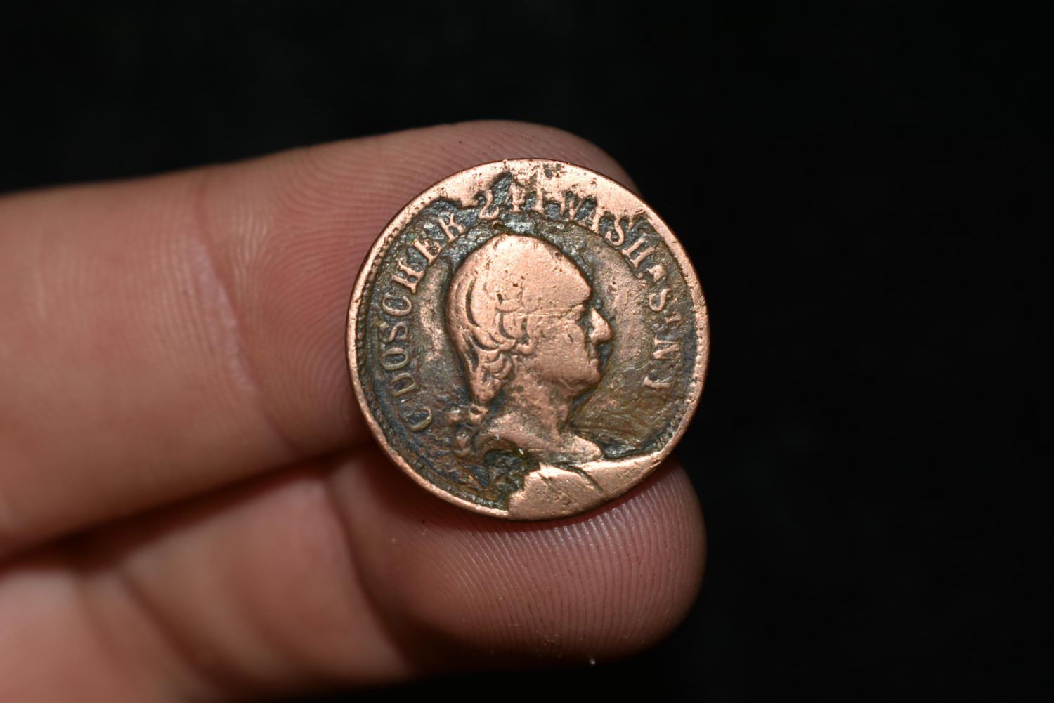 1860'S CIVIL WAR TOKEN, GEORGE WASHINGTON, "NOT ONE