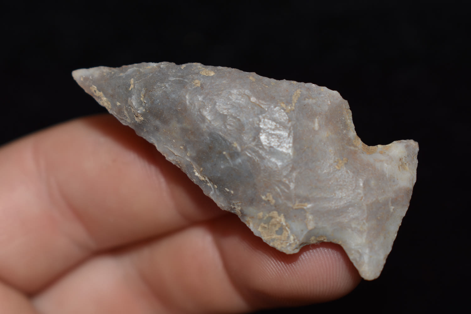 2" Corner Notch found in Central Kentucky, Authentic Native American Arrowhead Artifact
