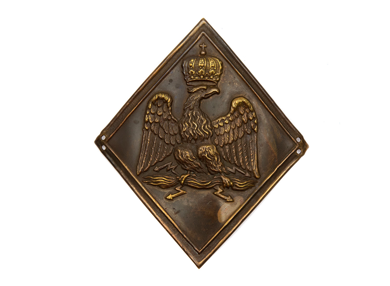 FRENCH INFANTRY SHAKO PLATE, C. 1805