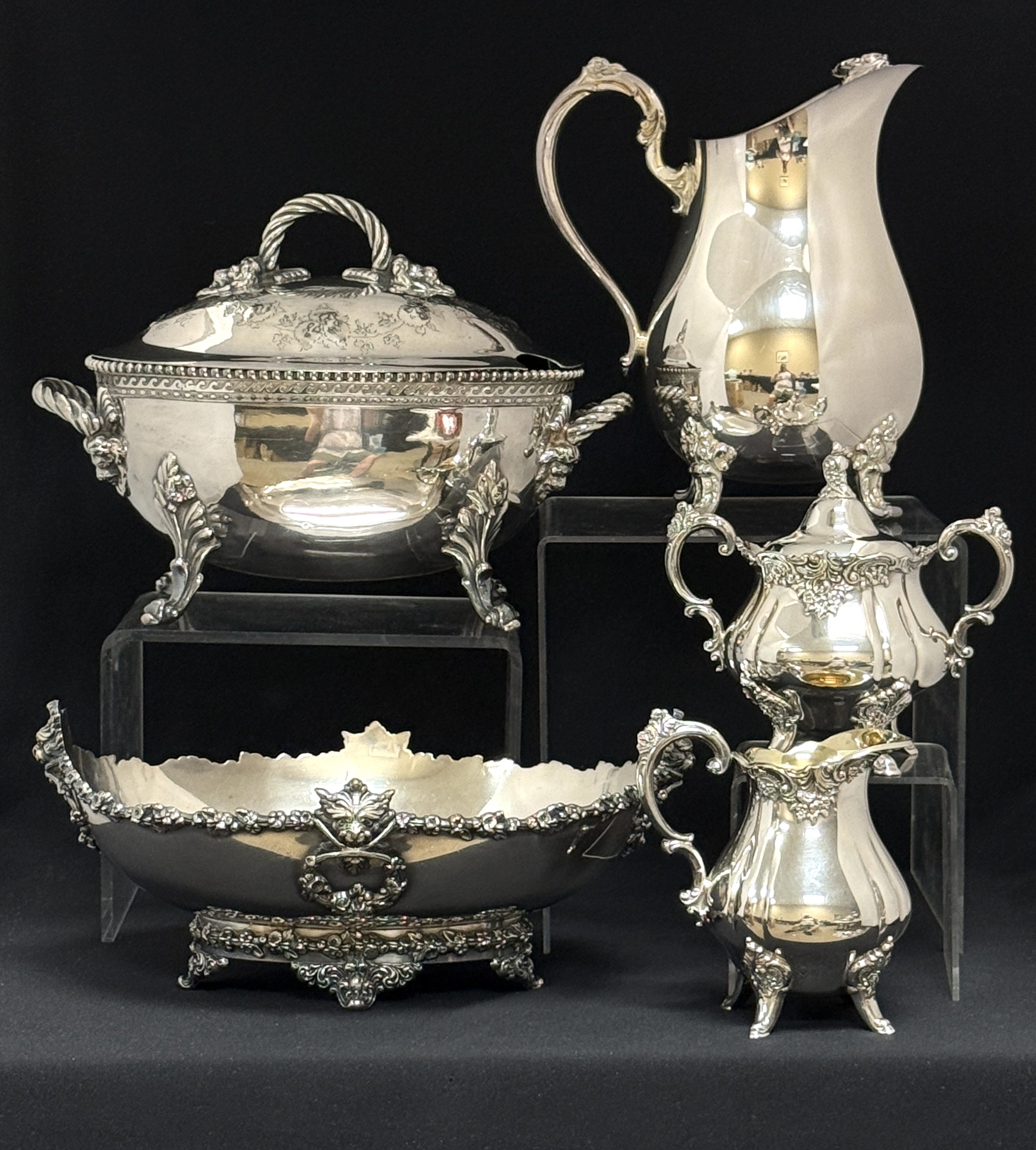 5 Silver Plate Items