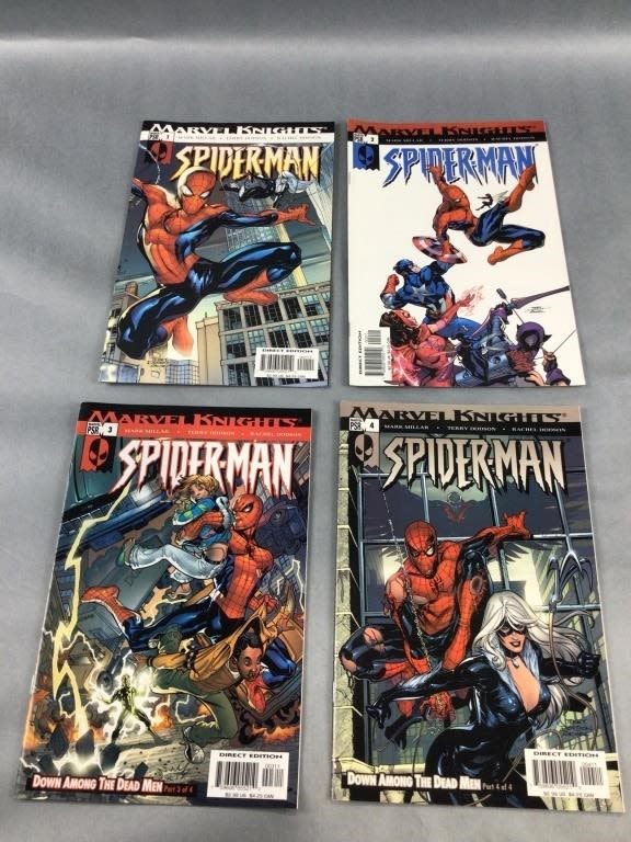 Marvel Knights Spider-Man issues 1, 2, 3 & 4