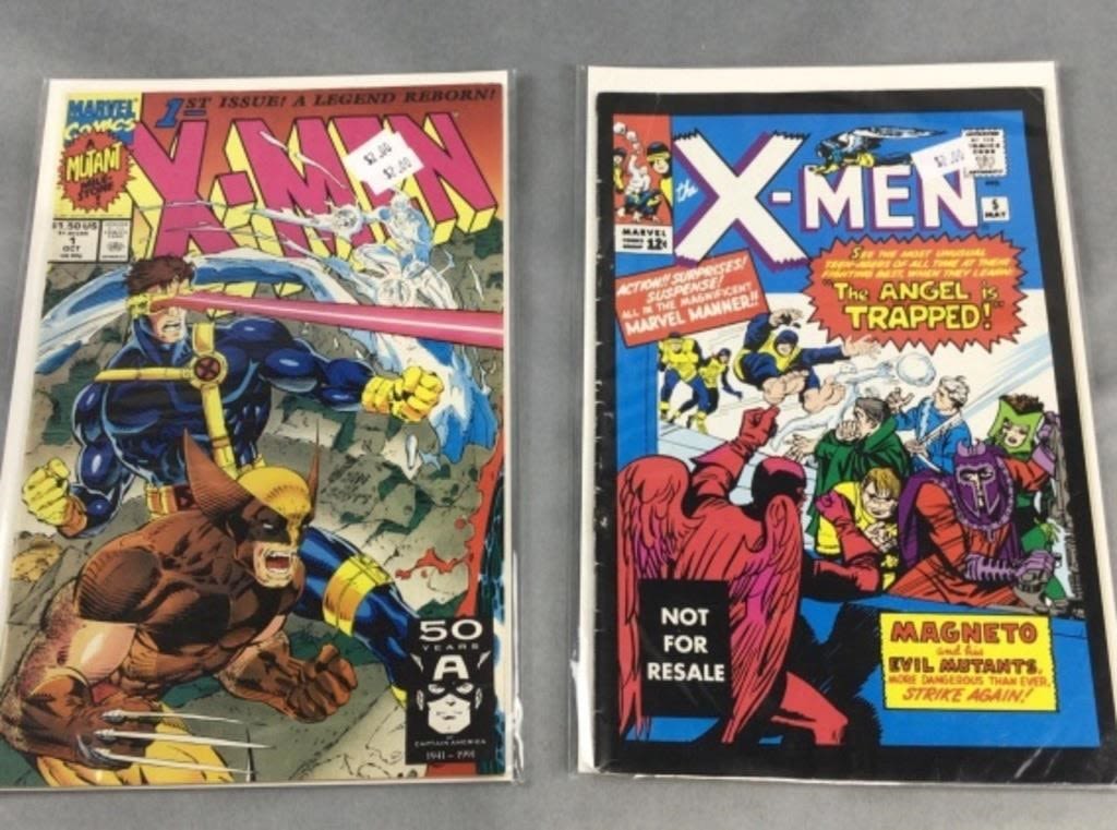 Marvel X-Men issue 1 Oct & not for resale issue 5