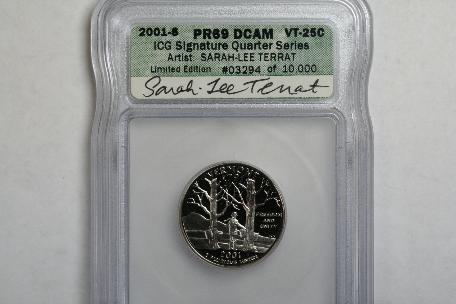 2001s Vermont State Quarter