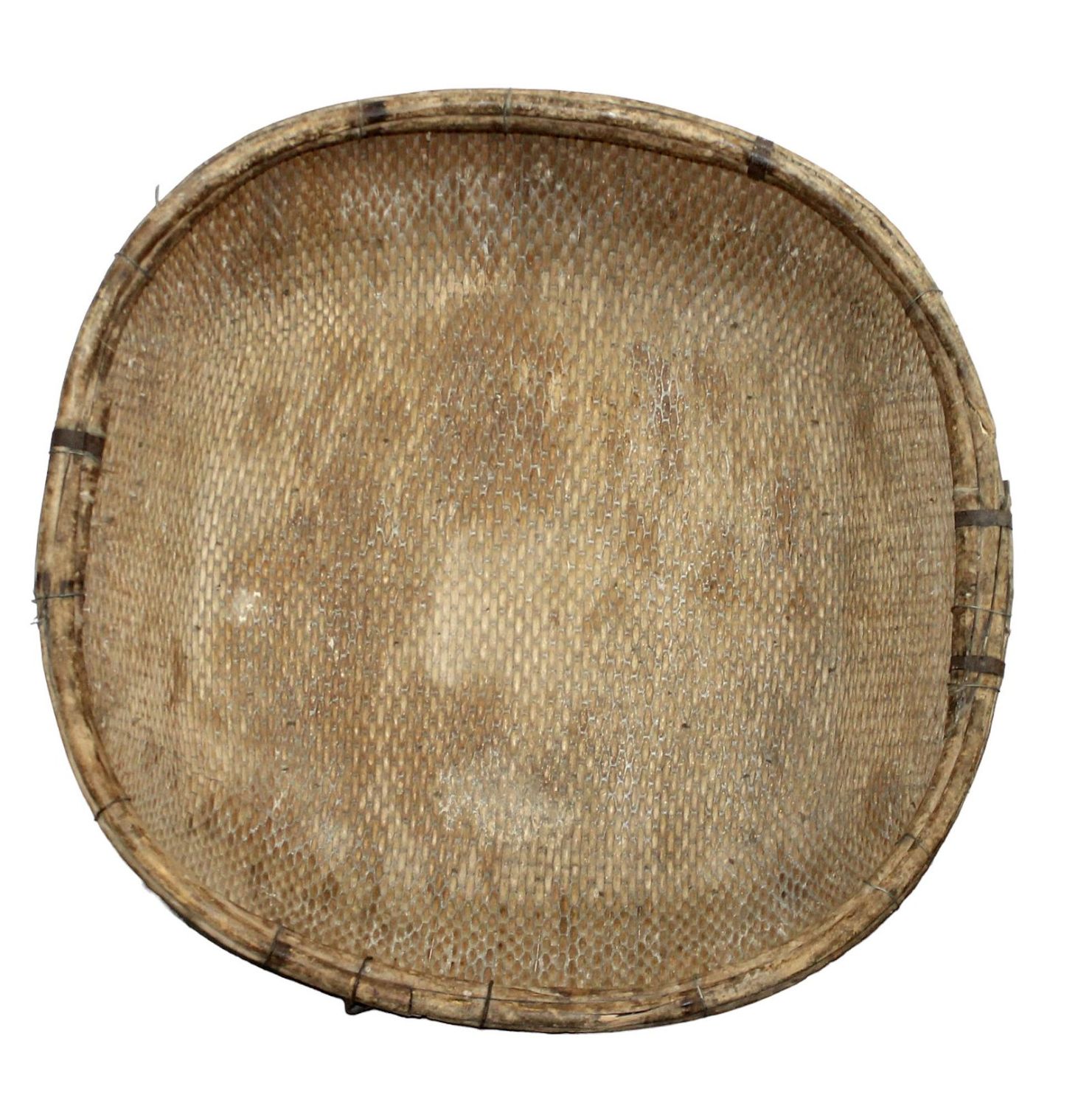 Vintage woven gathering basket