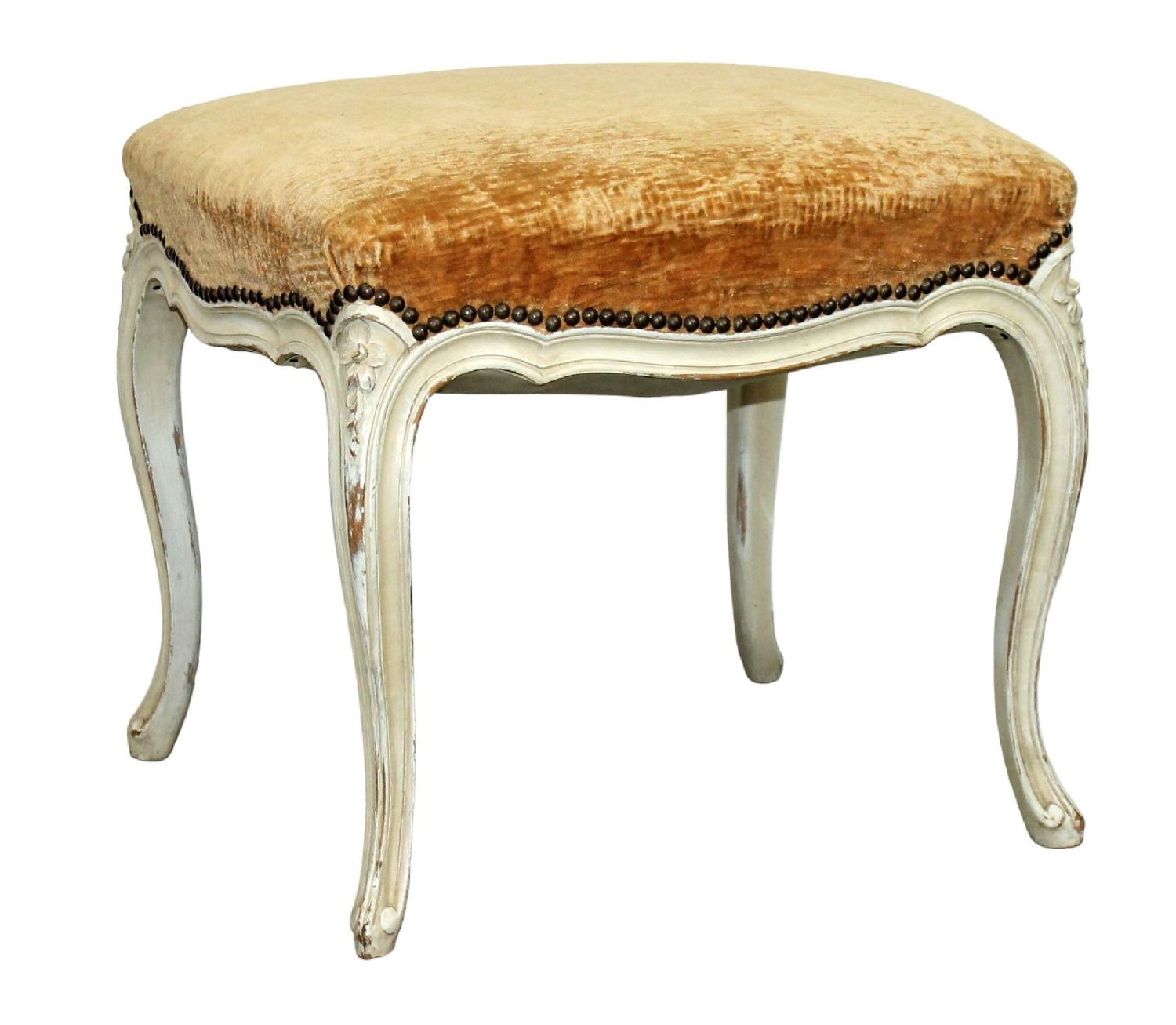 French Louis XV style painted footstool
