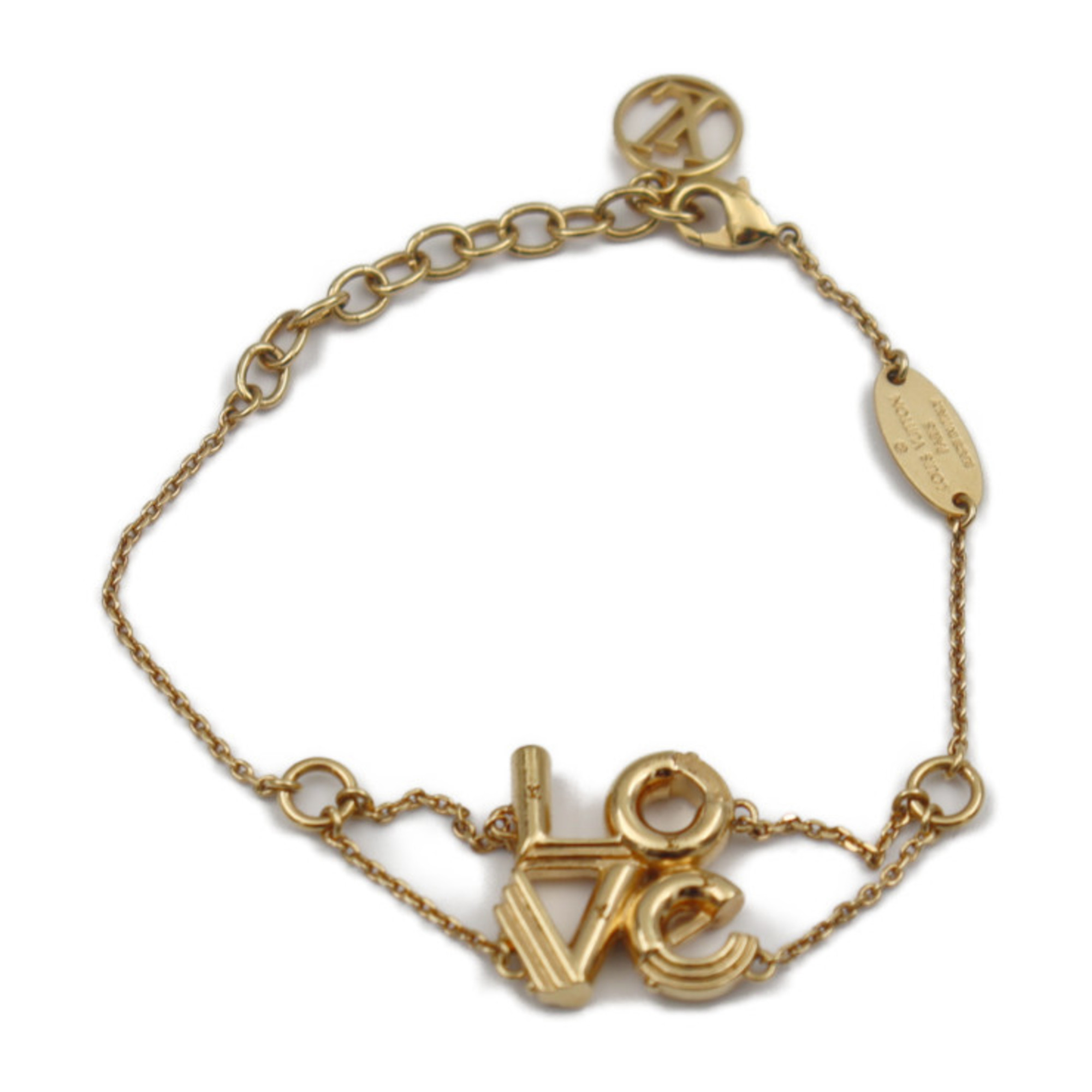 LOUIS VUITTON Louis Vuitton LV&ME LOVE Bracelet M62844 Metal Gold