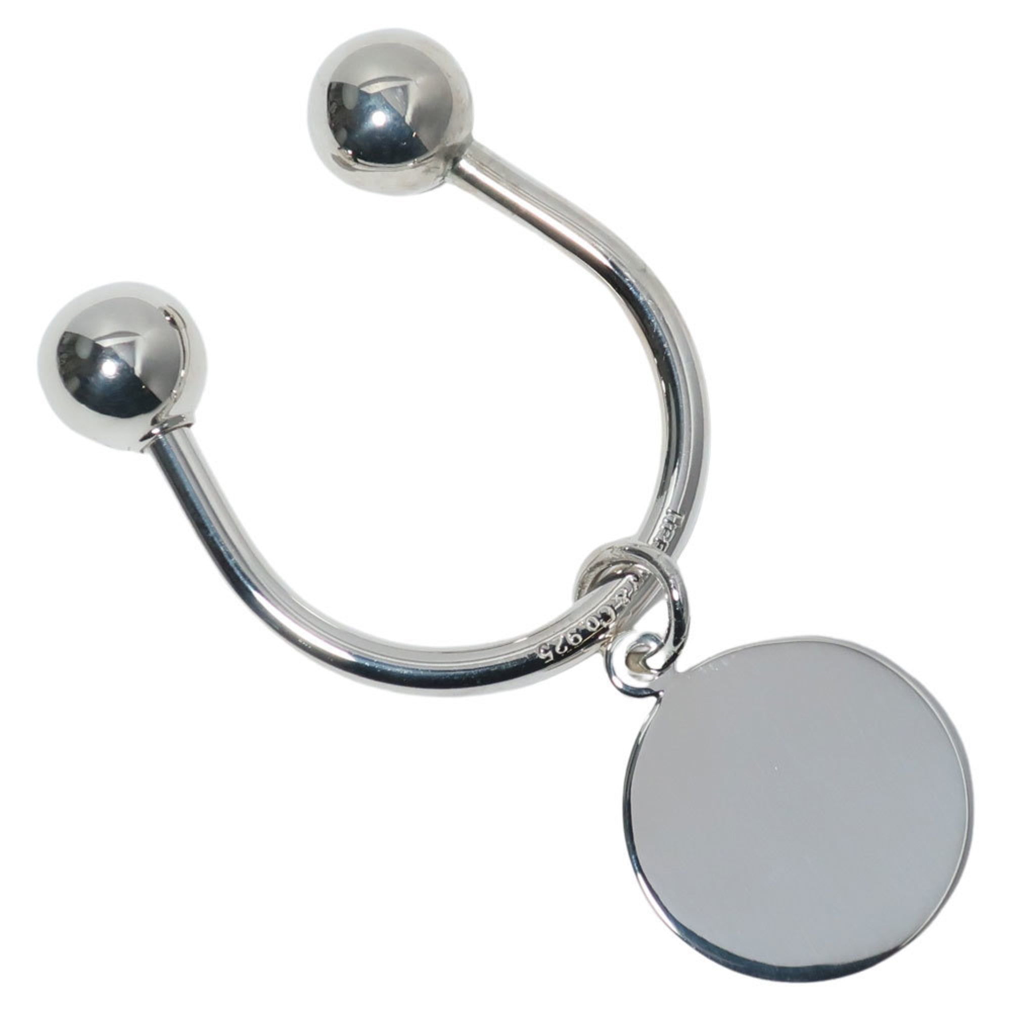 Tiffany round tag 925 silver key holder