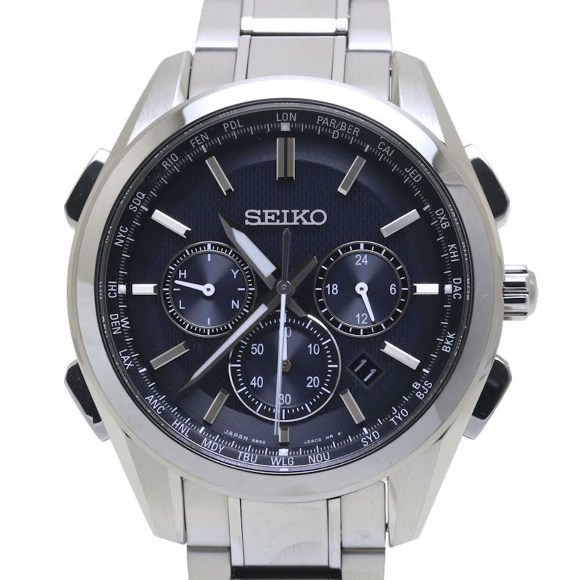 Seiko Brightz Flight Expert SAGA197 8B92-0AA0 Titanium Men's 39881 Watch
