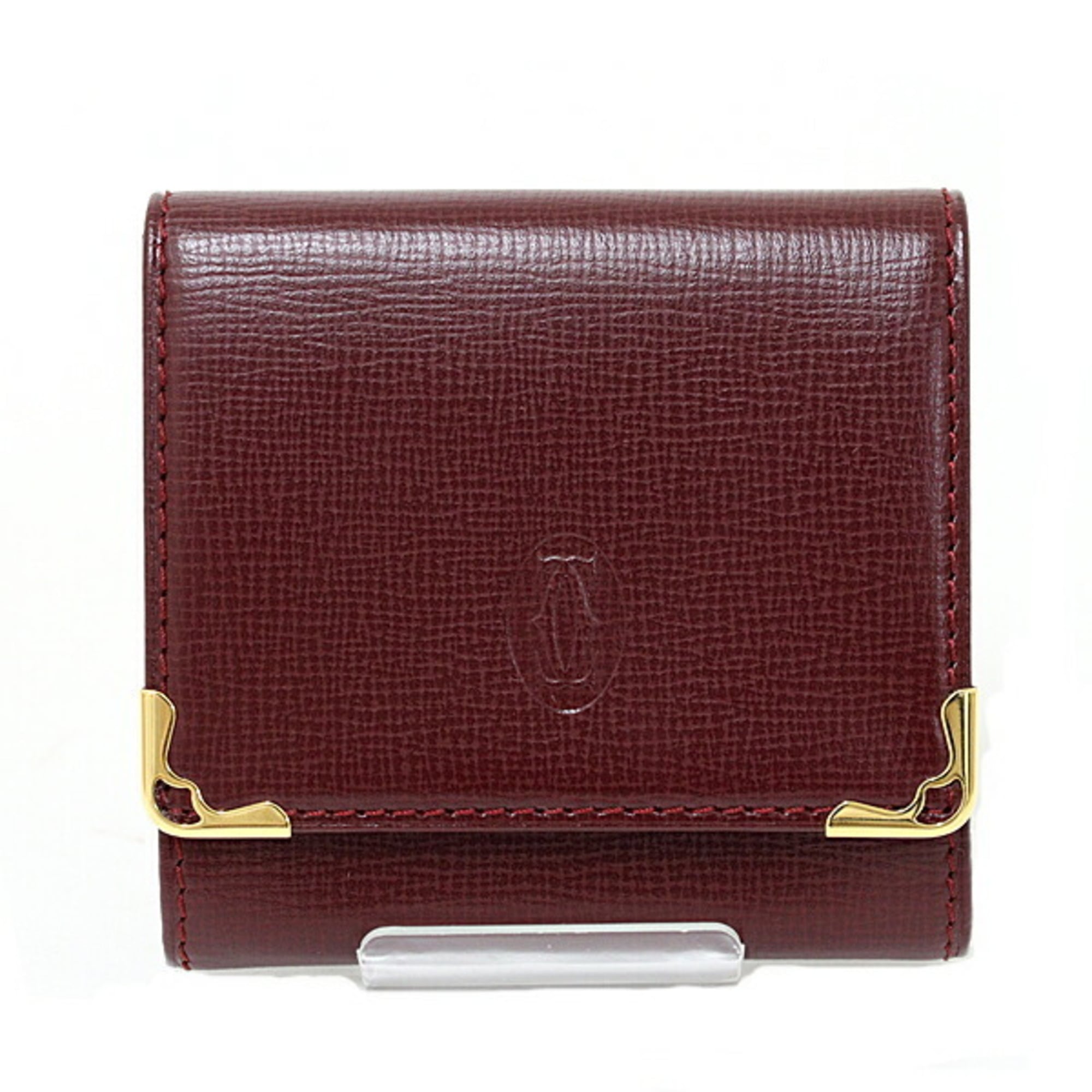Cartier Must Line Coin Case Leather L3000158 Bordeaux