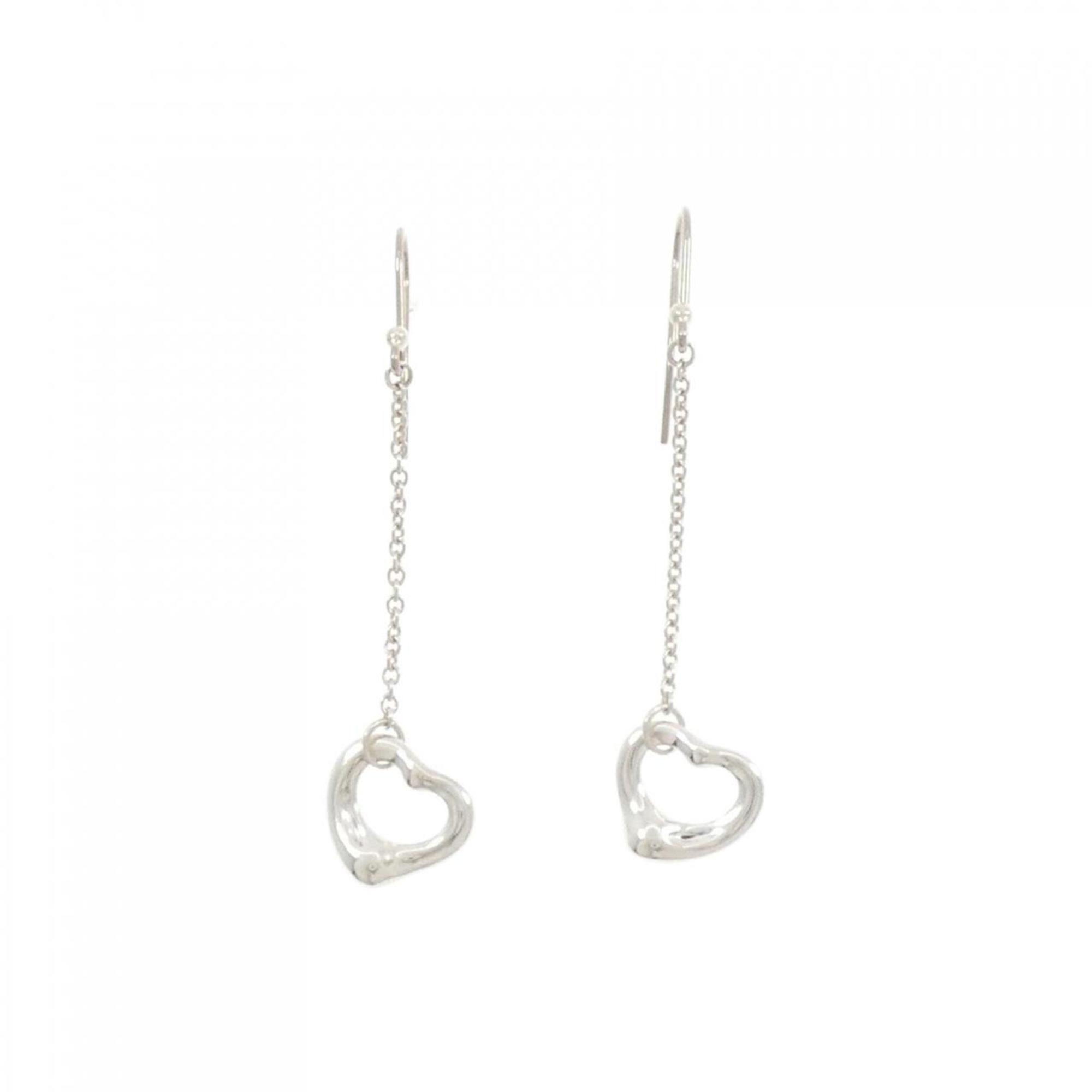 Tiffany open heart drop earrings