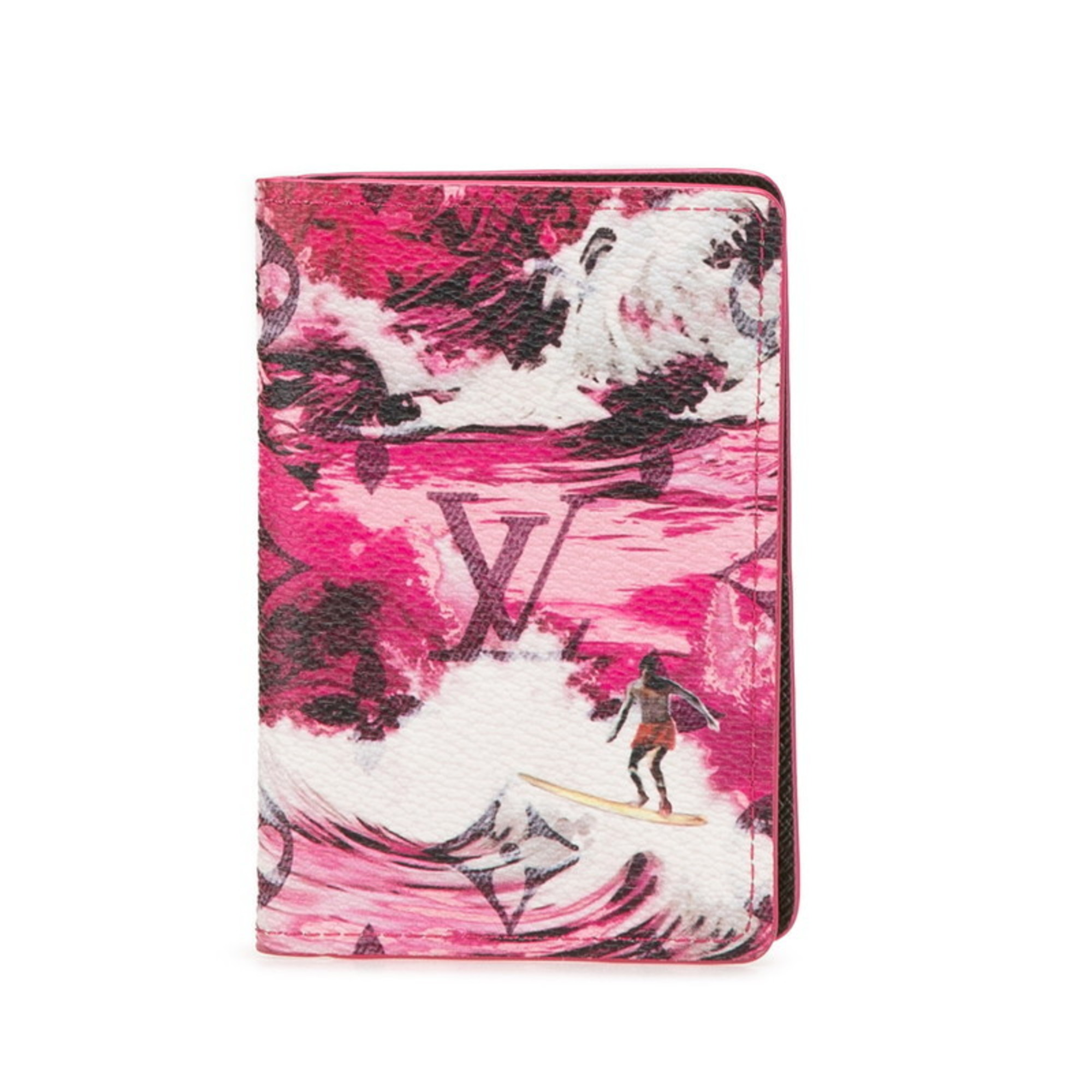Louis Vuitton Surfing Monogram Organizer de Poche Card Case/Business Holder M83556 Pink Multicolor PVC Leather Women's LOUIS VUITTON
