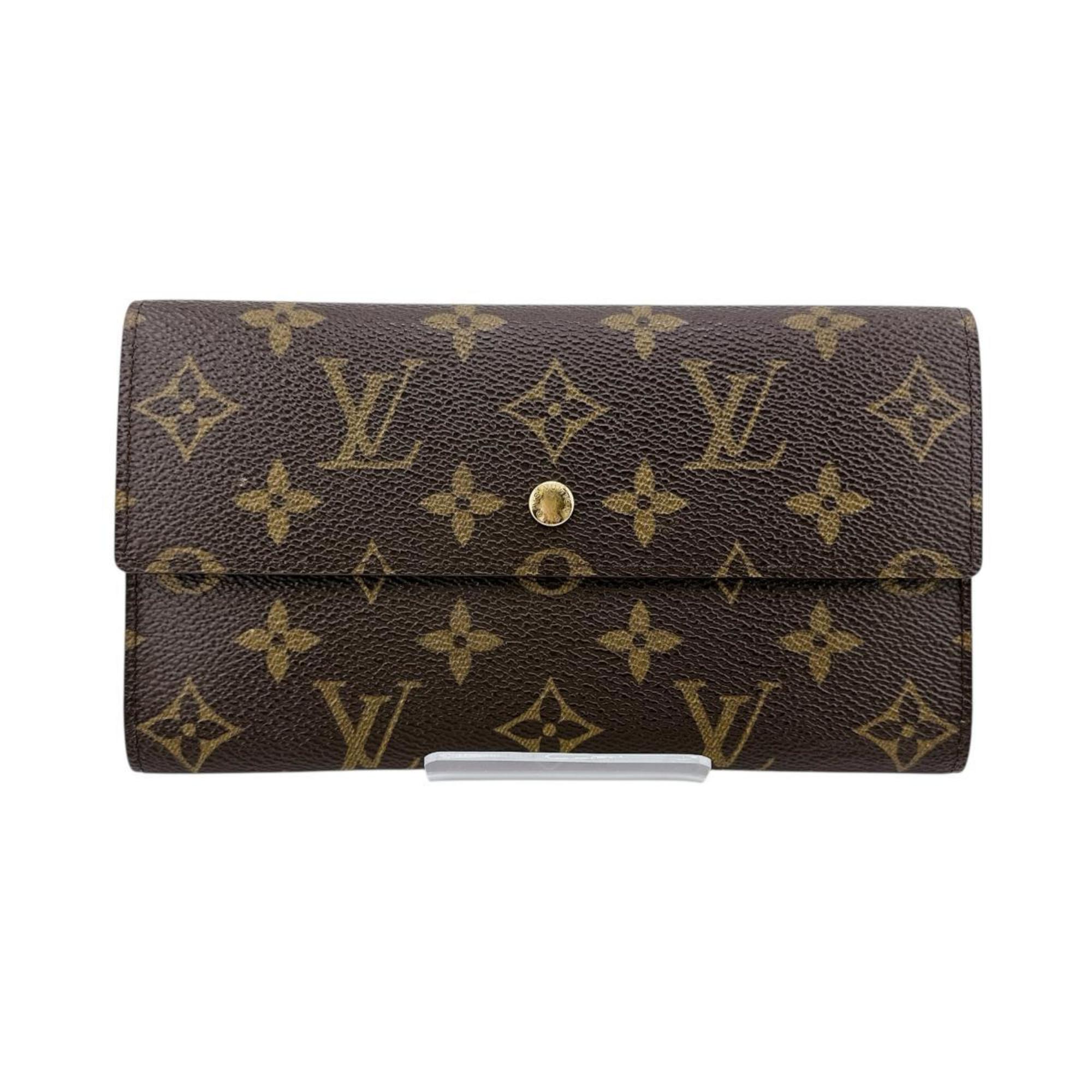 Louis Vuitton Porte Tresor International Monogram Canvas Long Wallet M61215 Brown