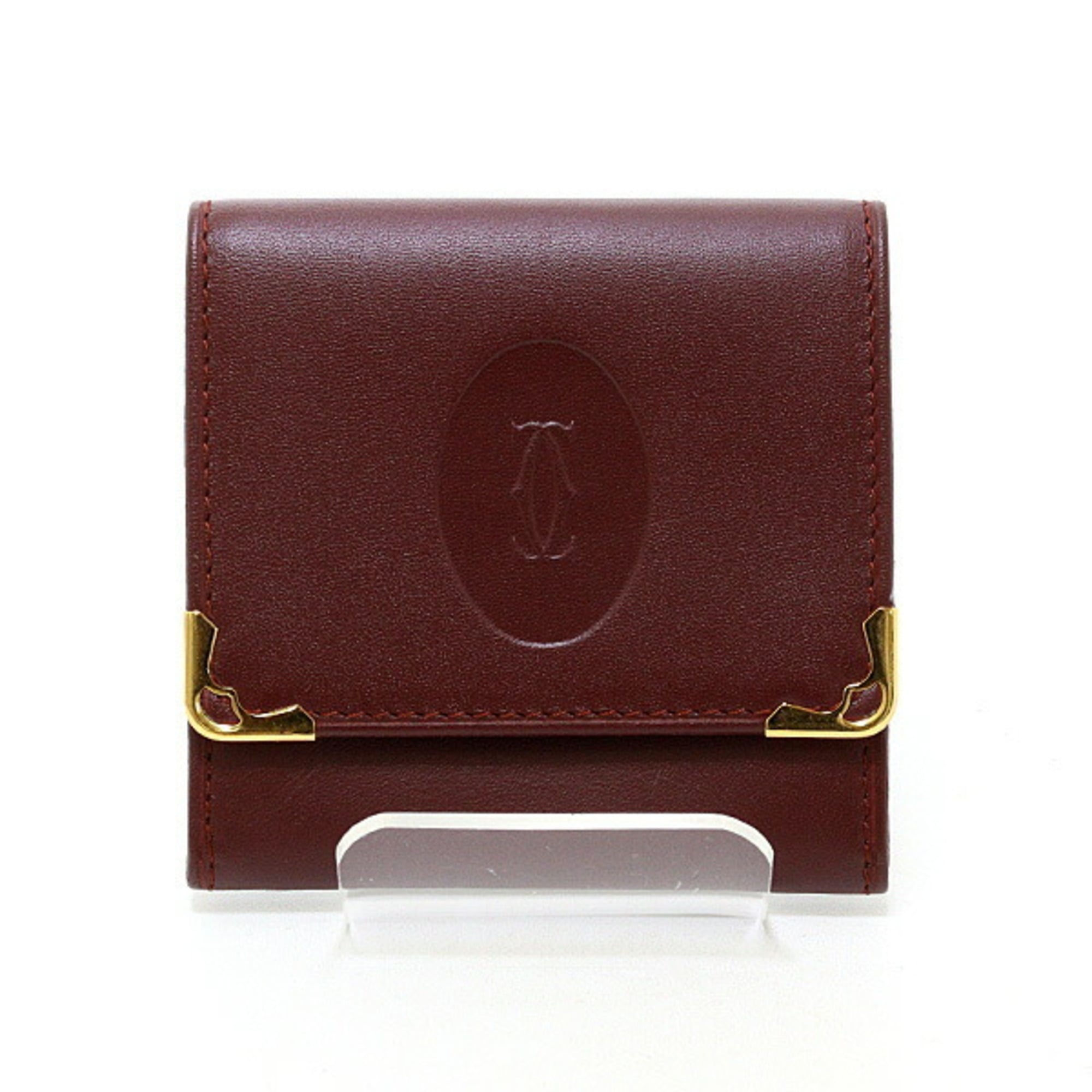 Cartier Must Line Coin Case, Leather, Bordeaux