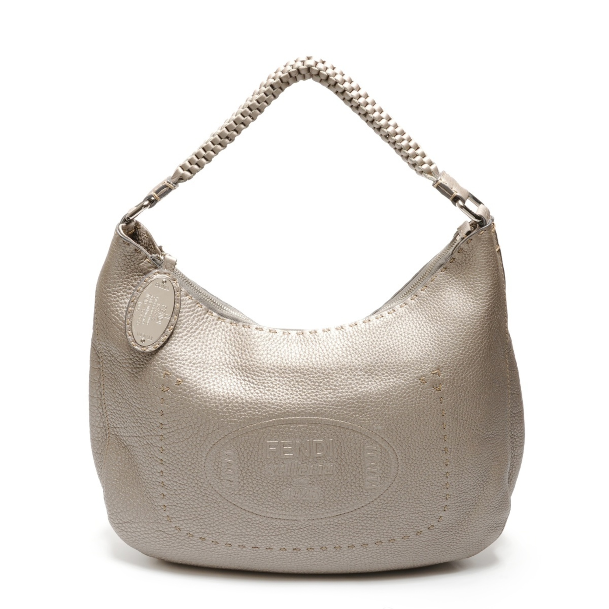Fendi Selleria One-Shoulder Bag, Silver