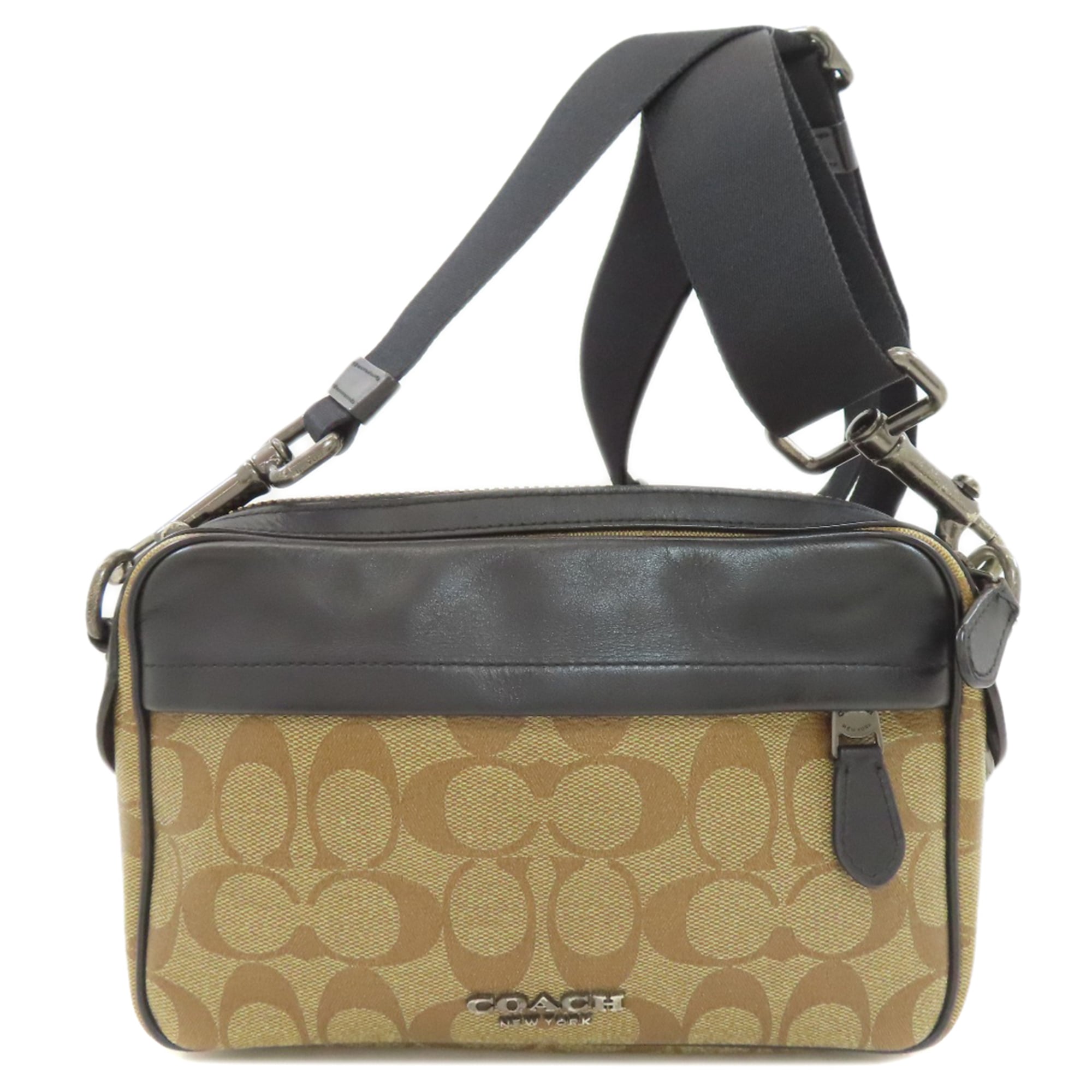 Coach F50715 Signature Shoulder Bag PVC Women's COACH