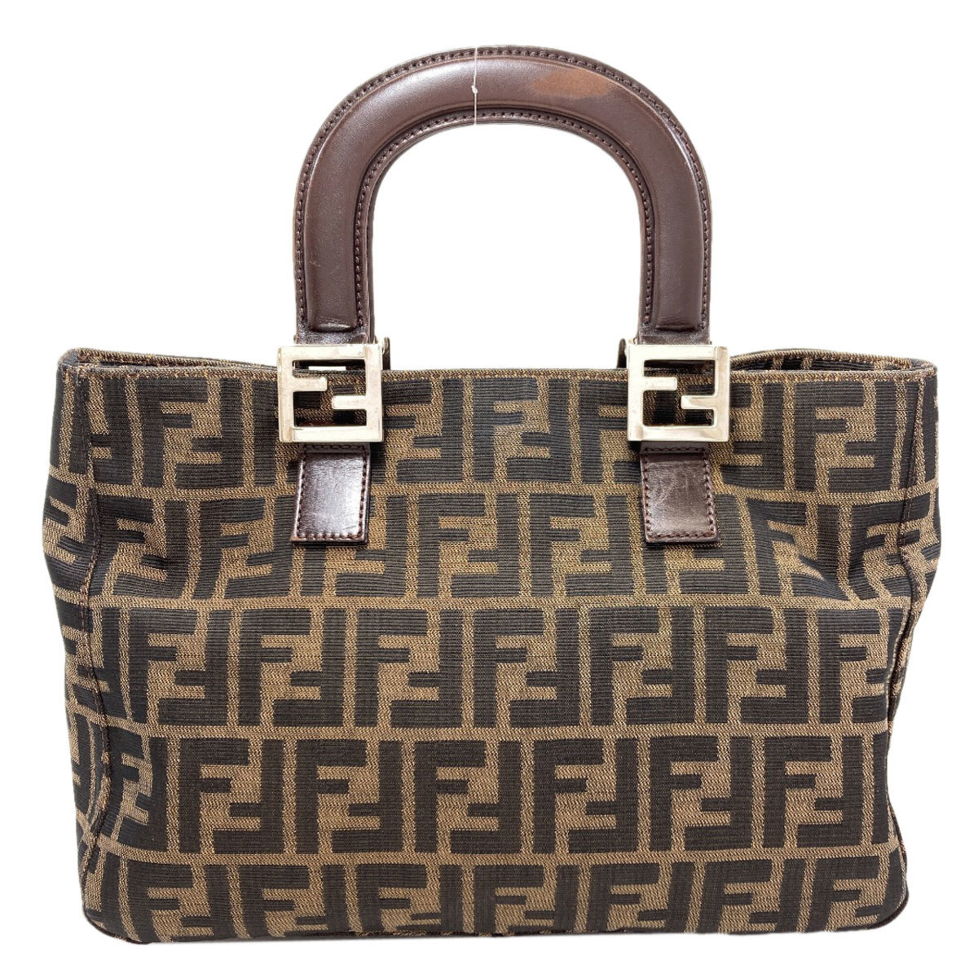 Fendi Zucca pattern canvas handbag for women FENDI