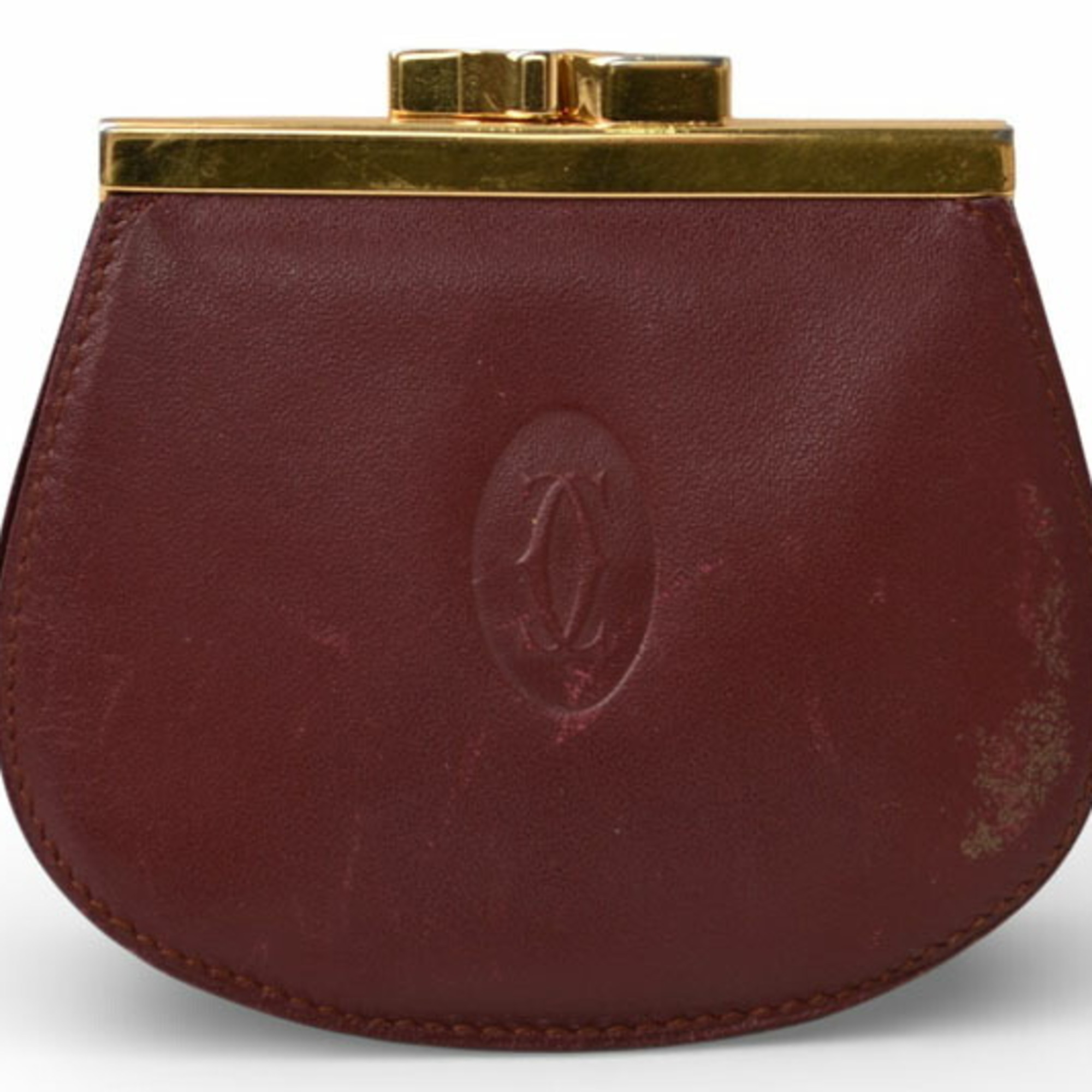 Cartier coin case, Must de wallet, Bordeaux L300009