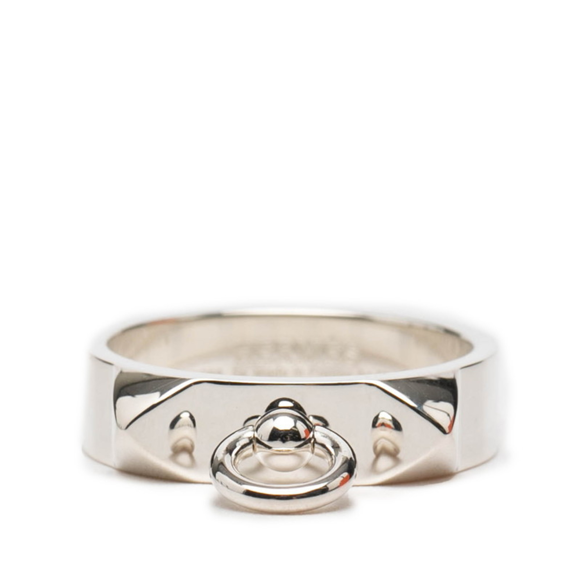 Hermès Collier de Chien PM Ring #54 SV925 Silver Women's HERMES