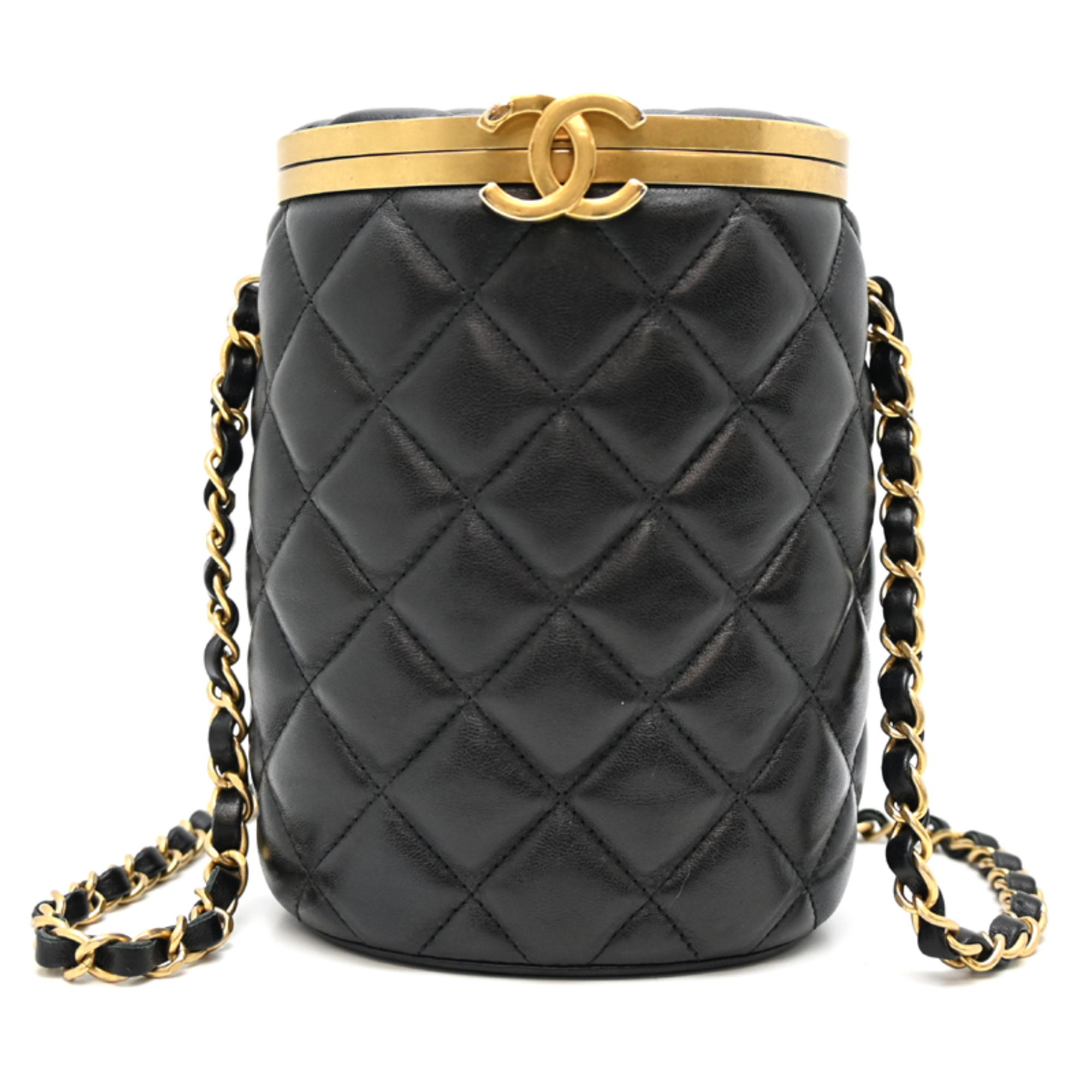 Chanel Vanity Women's Shoulder Bag AS2640 Lambskin Black
