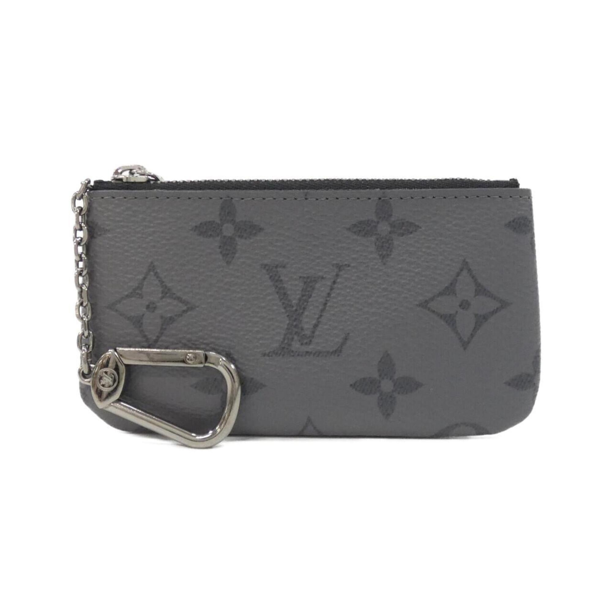 Louis Vuitton Monogram Eclipse Reverse Card Key Case Pochette Clé M80905 Coin &