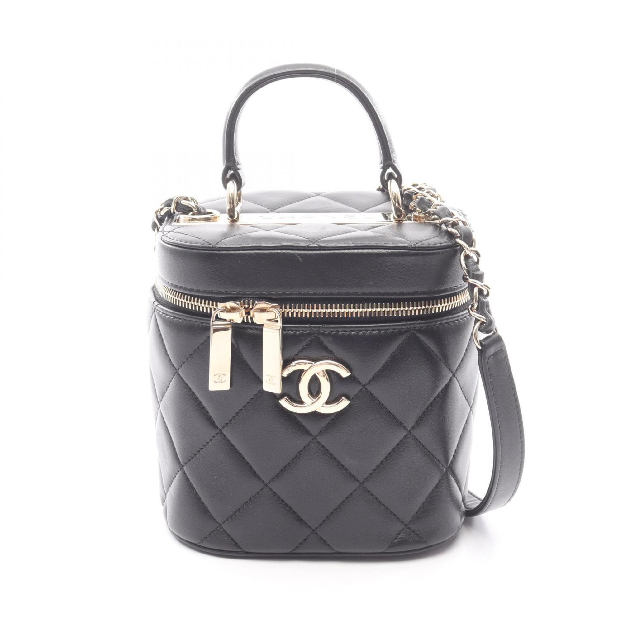 Chanel Trendy CC Shoulder Bag/Handbag, Lambskin Leather, Women's, Black