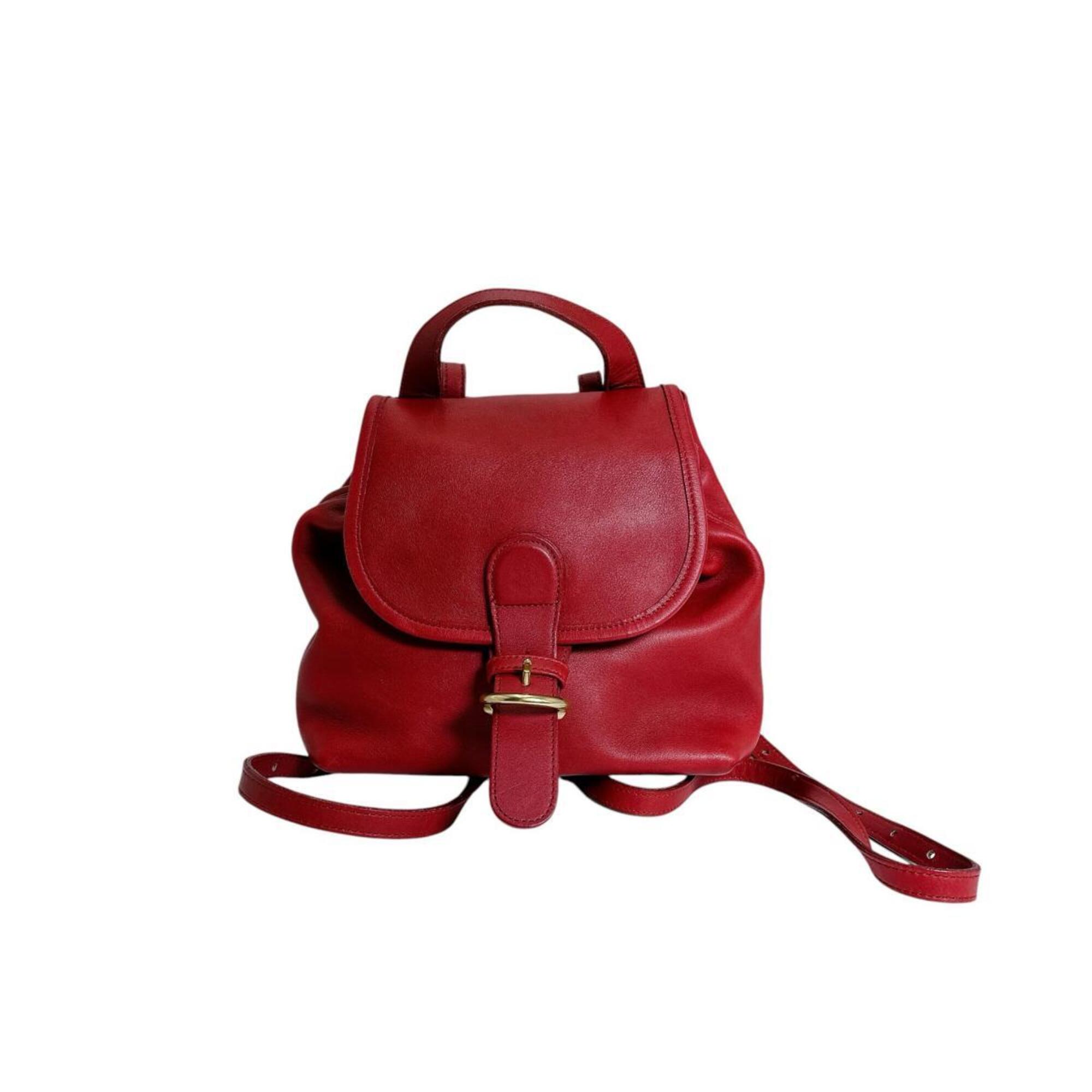 Coach Old Mini Backpack Leather 4152 Red