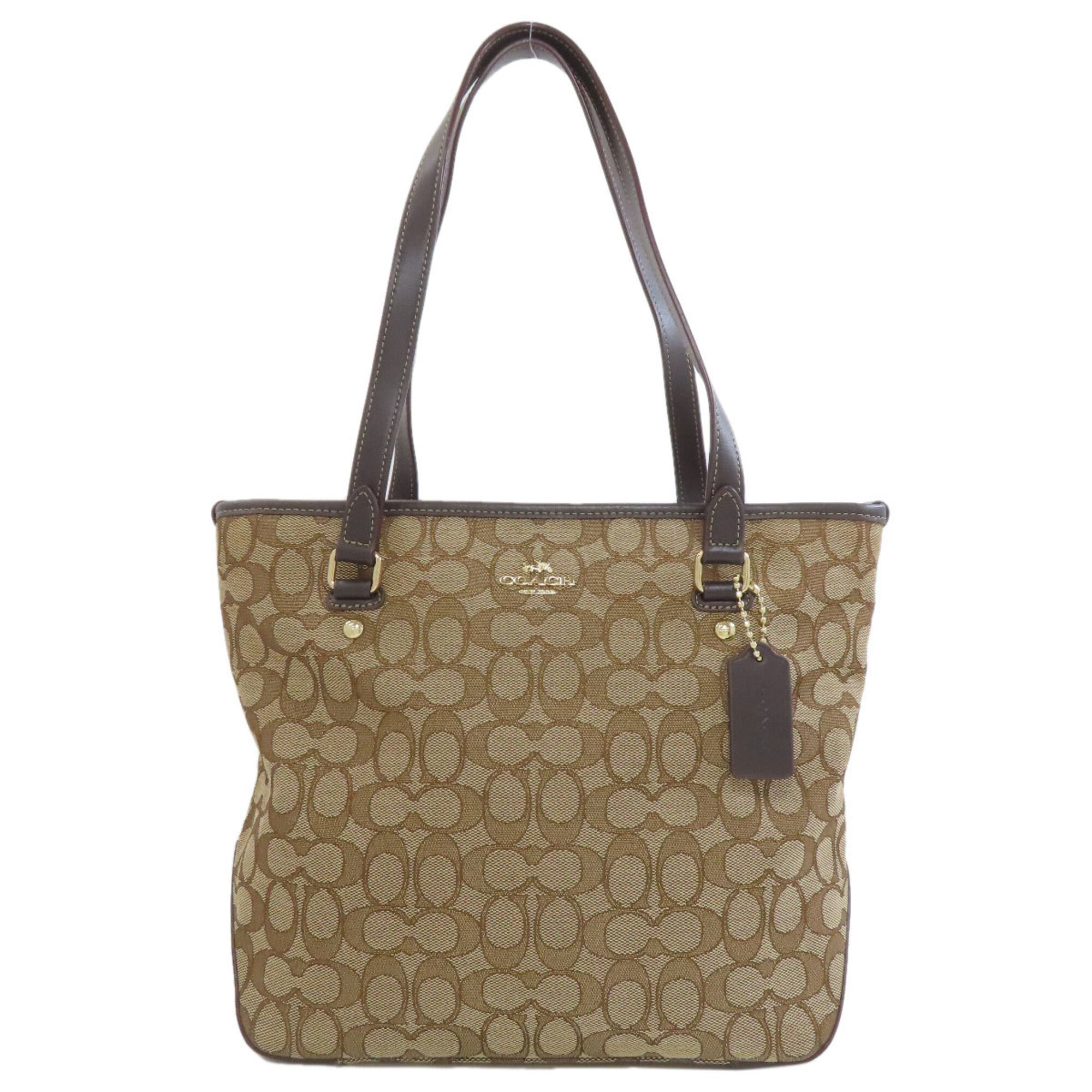 Coach F58282 Signature Tote Bag Canvas Women's COACH